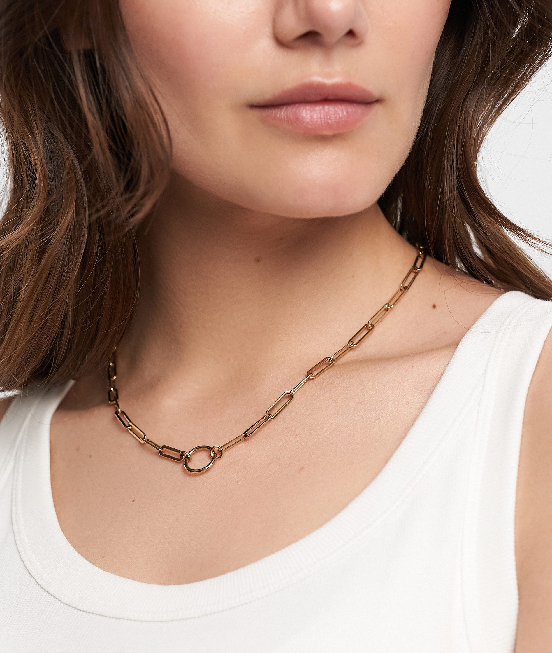 Tamaris Charm-Kette Schmuck Geschenk Edelstahl Charm Halskette The Link Chain – Bild 5 von 5