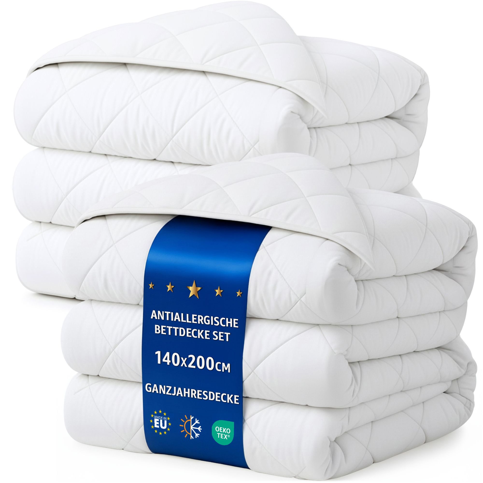 Amazinggirl Microfaserbettdecke Bettdecke - Duvet Bett Decke Steppdecke Schlafdecke Steppbettdecke, 135x200 cm, 140x200 cm, 155x200 cm, 200x200 cm, 200x220 cm, 220x240 cm