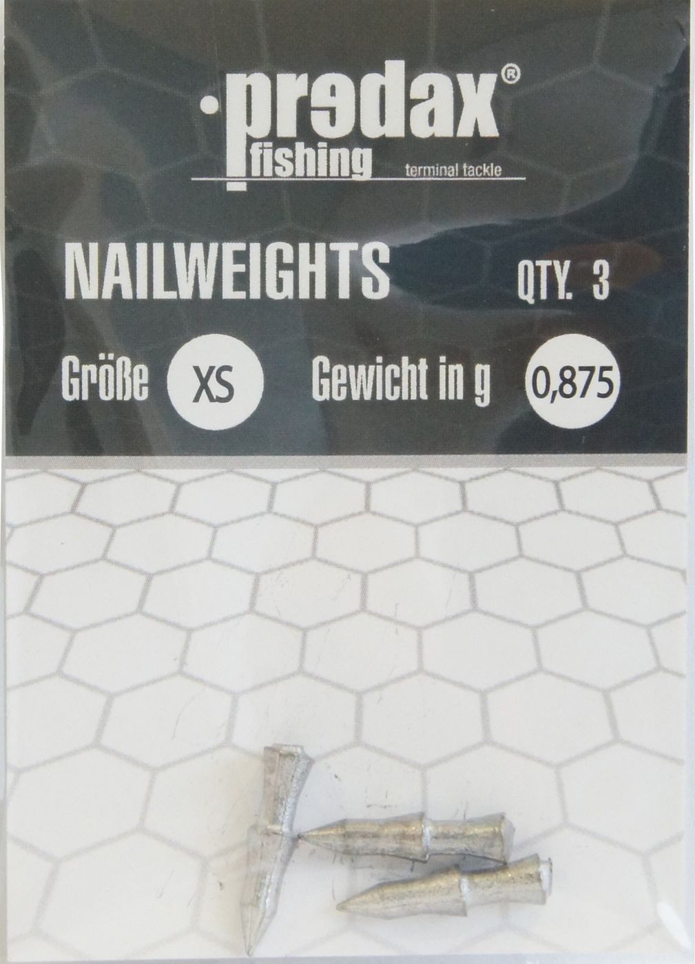 Kunstköder Predax Nail Weight - 3 Ködergewichte