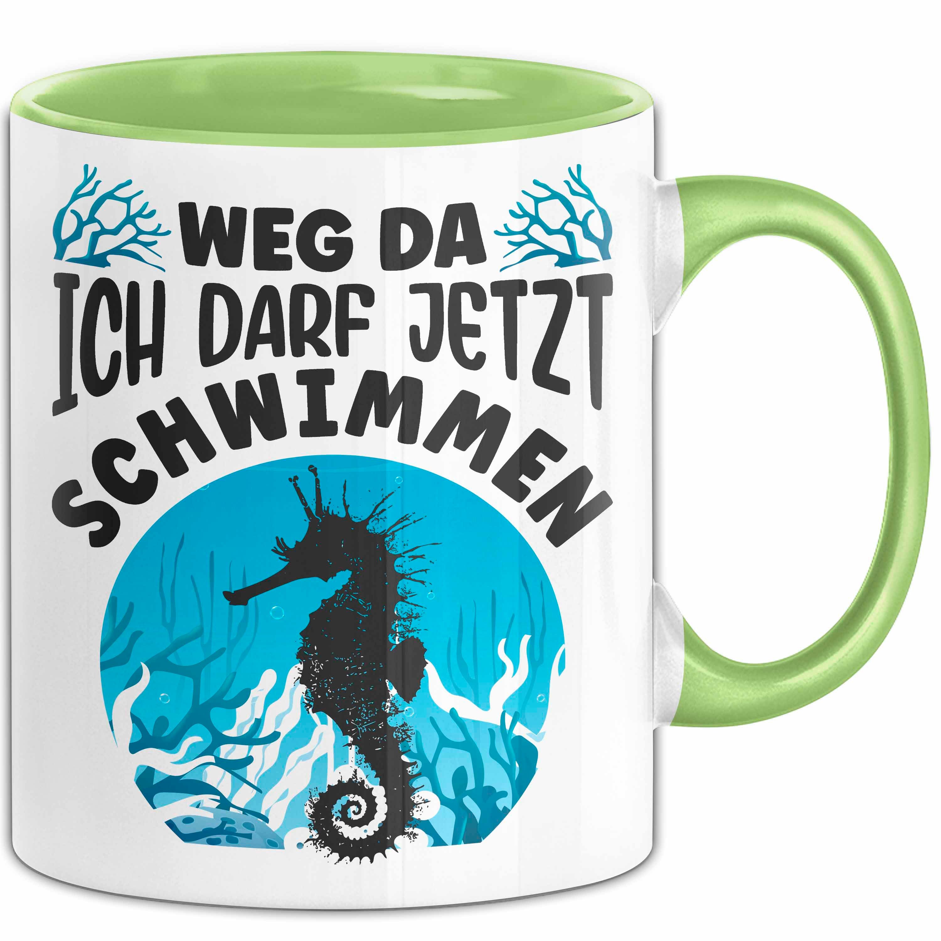 Trendation Tasse Seepferdchen Bestanden Tasse Geschenk Weg Da Ich Darf Jetzt