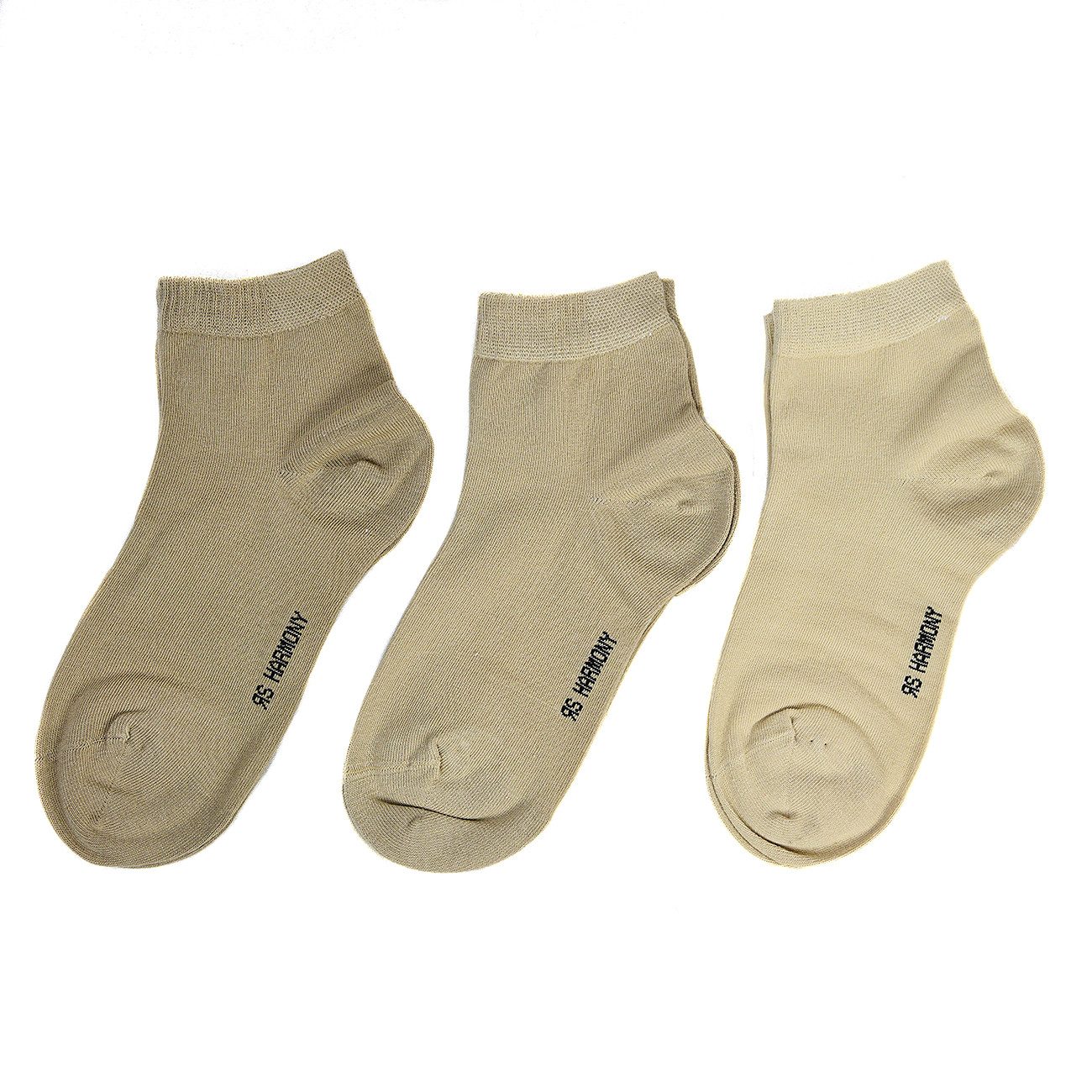 Riese Strümpfe Kurzsocken Damen Kurzsocken Harmony (Packung, 3 Paar) mit eingestricktem Logo