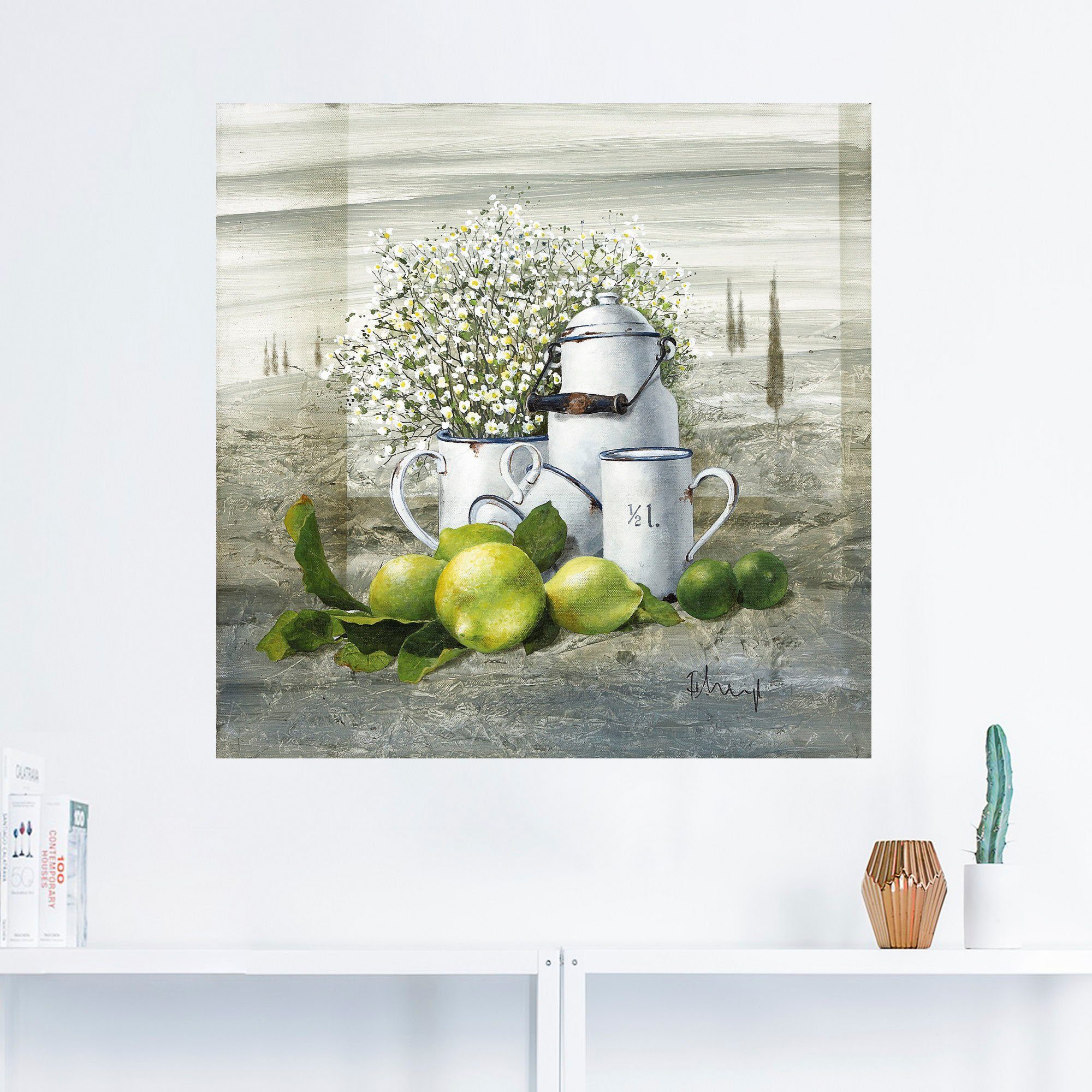 Artland Wandbild Stillleben mit Milchkanne, Arrangements günstig online kaufen
