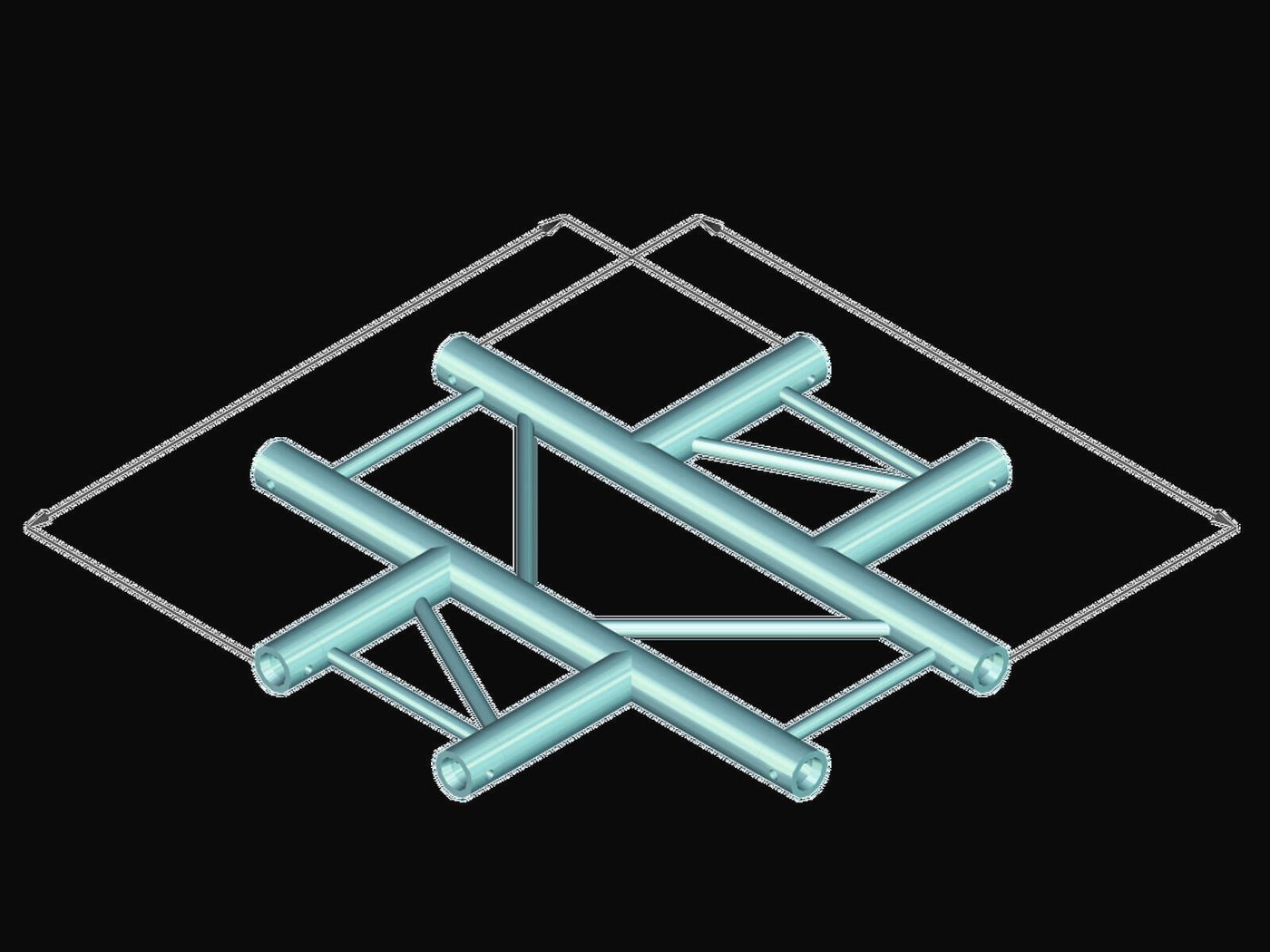 Thumbnail - Alutruss Rahmentraverse ALUTRUSS BILOCK BQ2-PAC41H 4-Weg Kreuz
