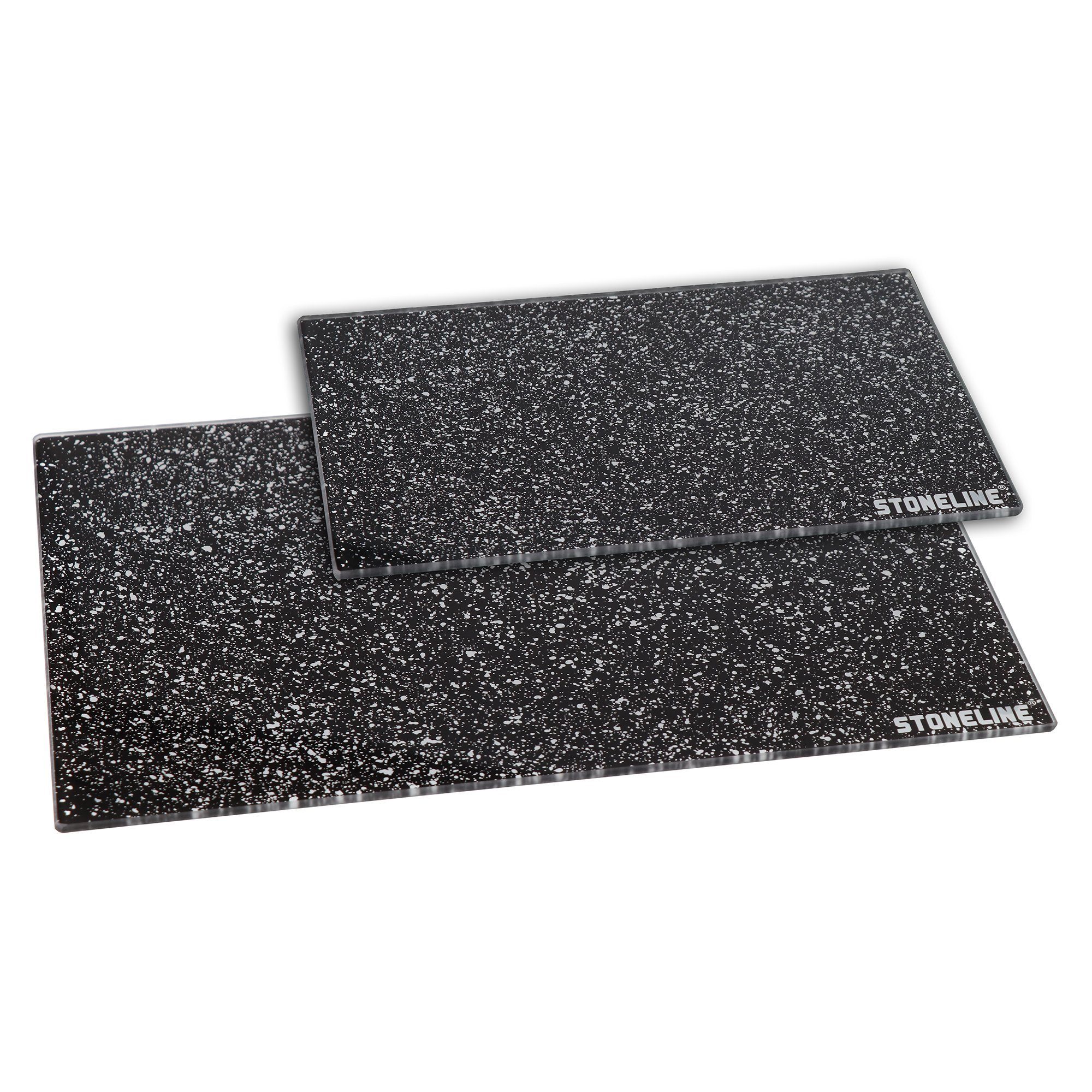STONELINE Schneidebrett, Glas, (2-St), ideal auch als Topfuntersetzer, lebensmittelecht, bruchstabilisiert