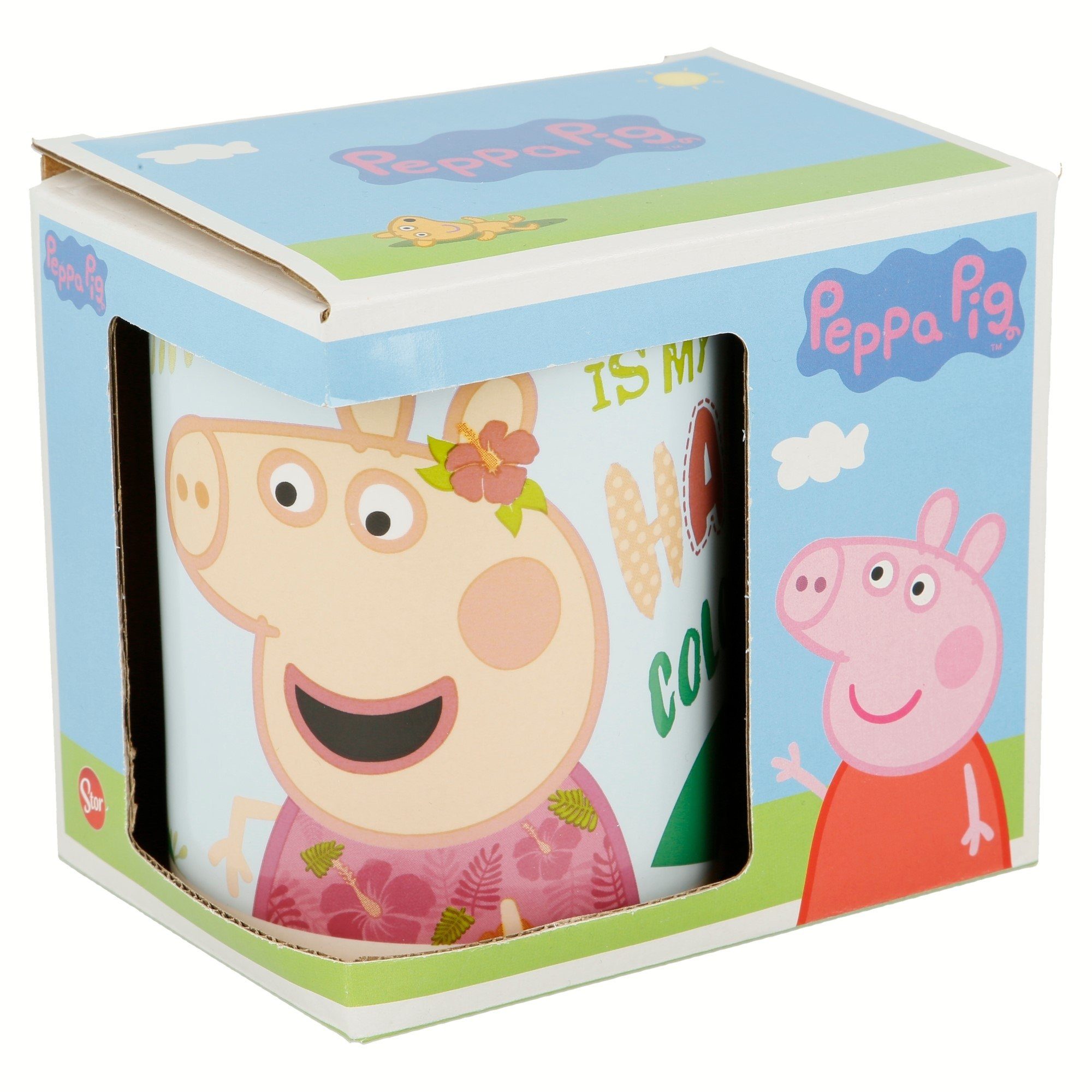 Peppa Pig Tasse Peppa Wutz Teetasse Tasse Geschenkidee 330 ml, Keramik