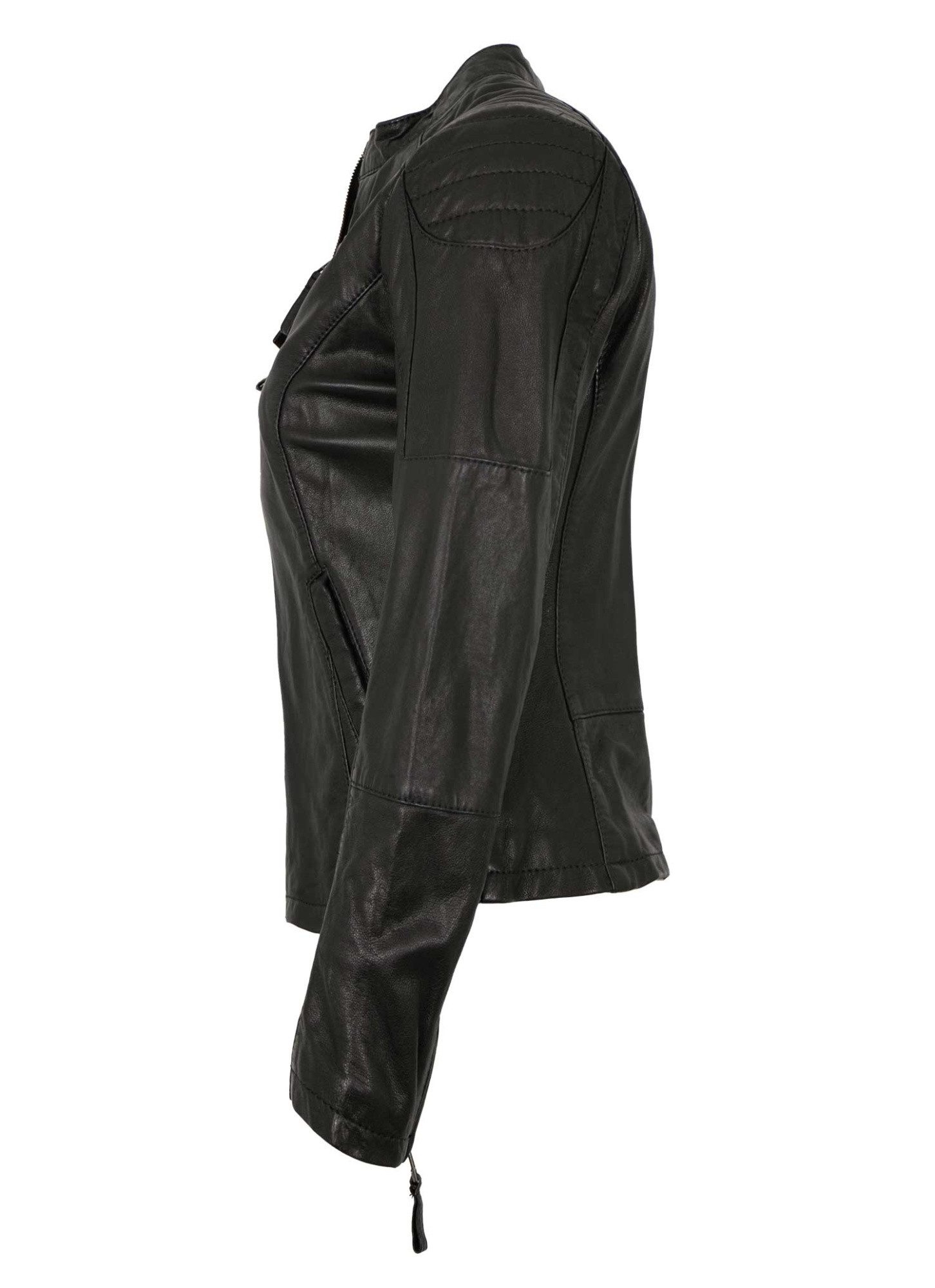 7eleven Lederjacke Nikita 7eleven - Damen Lederjacke Lammnappa schwarz günstig online kaufen