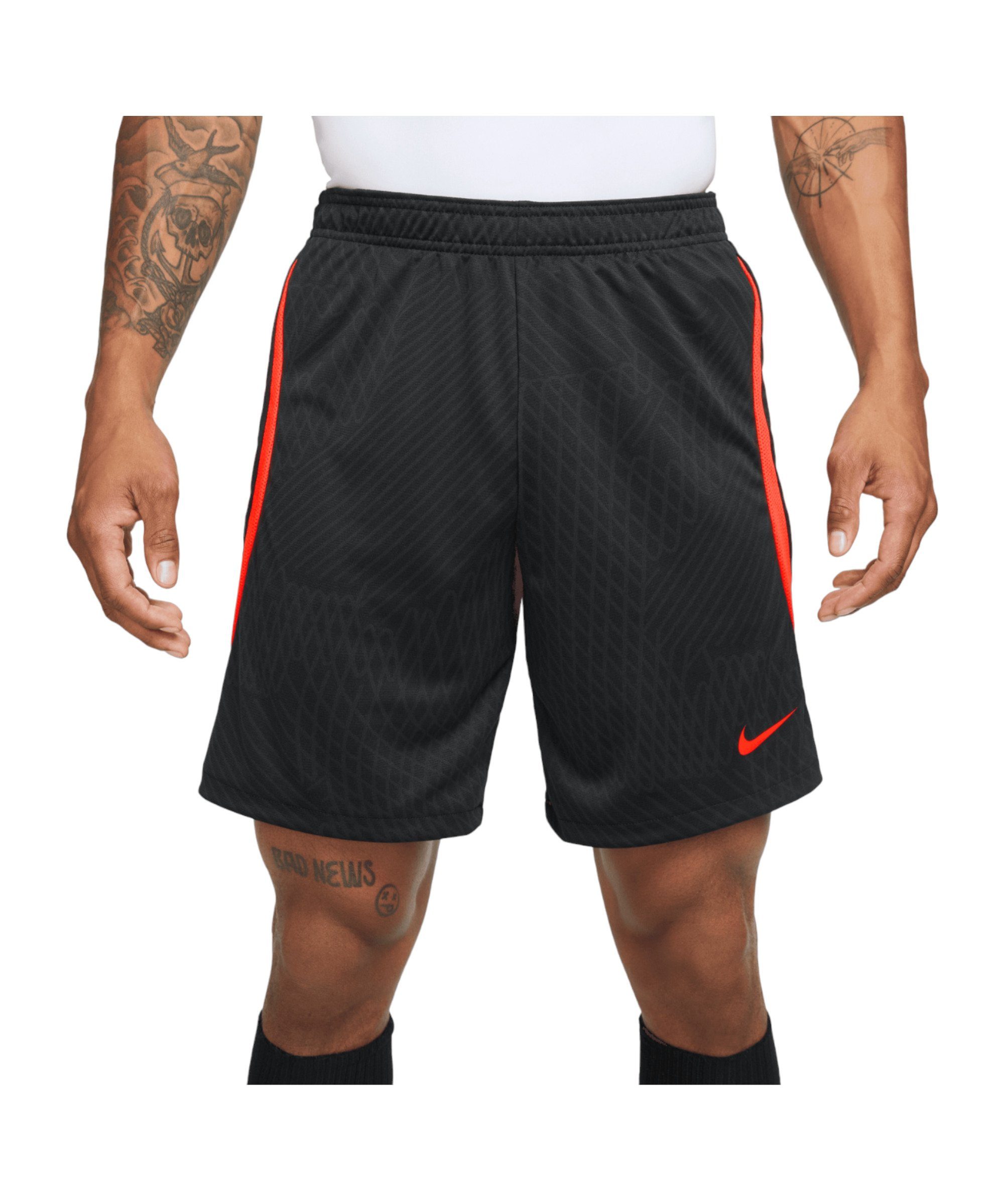 Nike Sporthose schwarzrotrot Short Strike