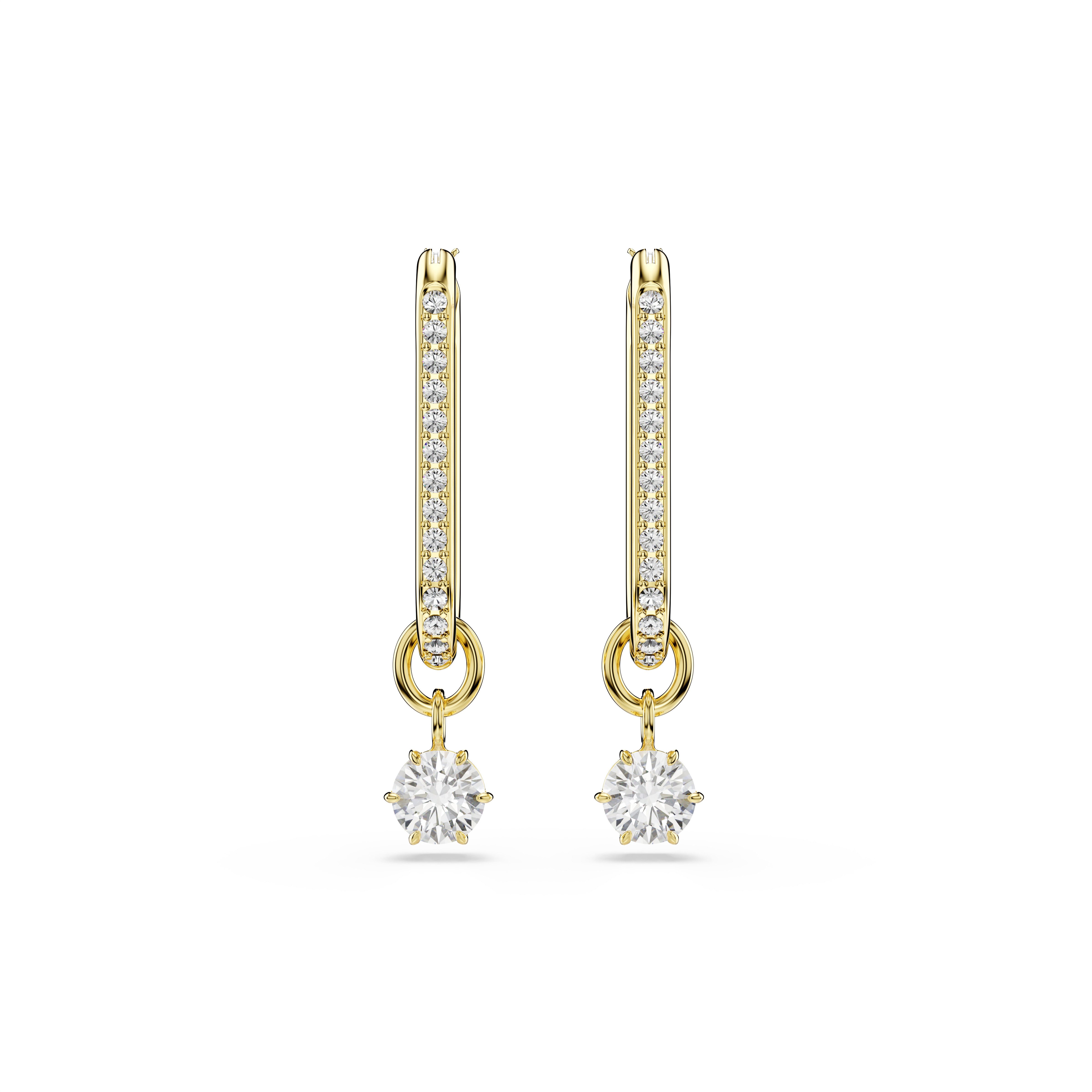 Swarovski Paar Creolen Schmuck Geschenk Constella Ohrringe, Swarovski® Kristall, Swarovski® Zirkonia (s) - Einhänger abnehmbar