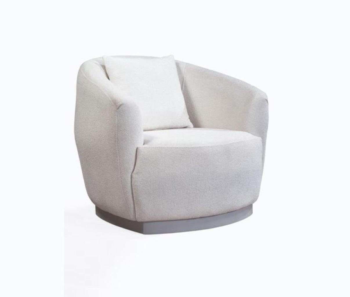 JVmoebel Sessel Sessel Club Lounge Designer Lehn Stuhl Sofa 1 Sitzer Fernseh Textil (1-St., 1x nur Sessel), Made in Europa