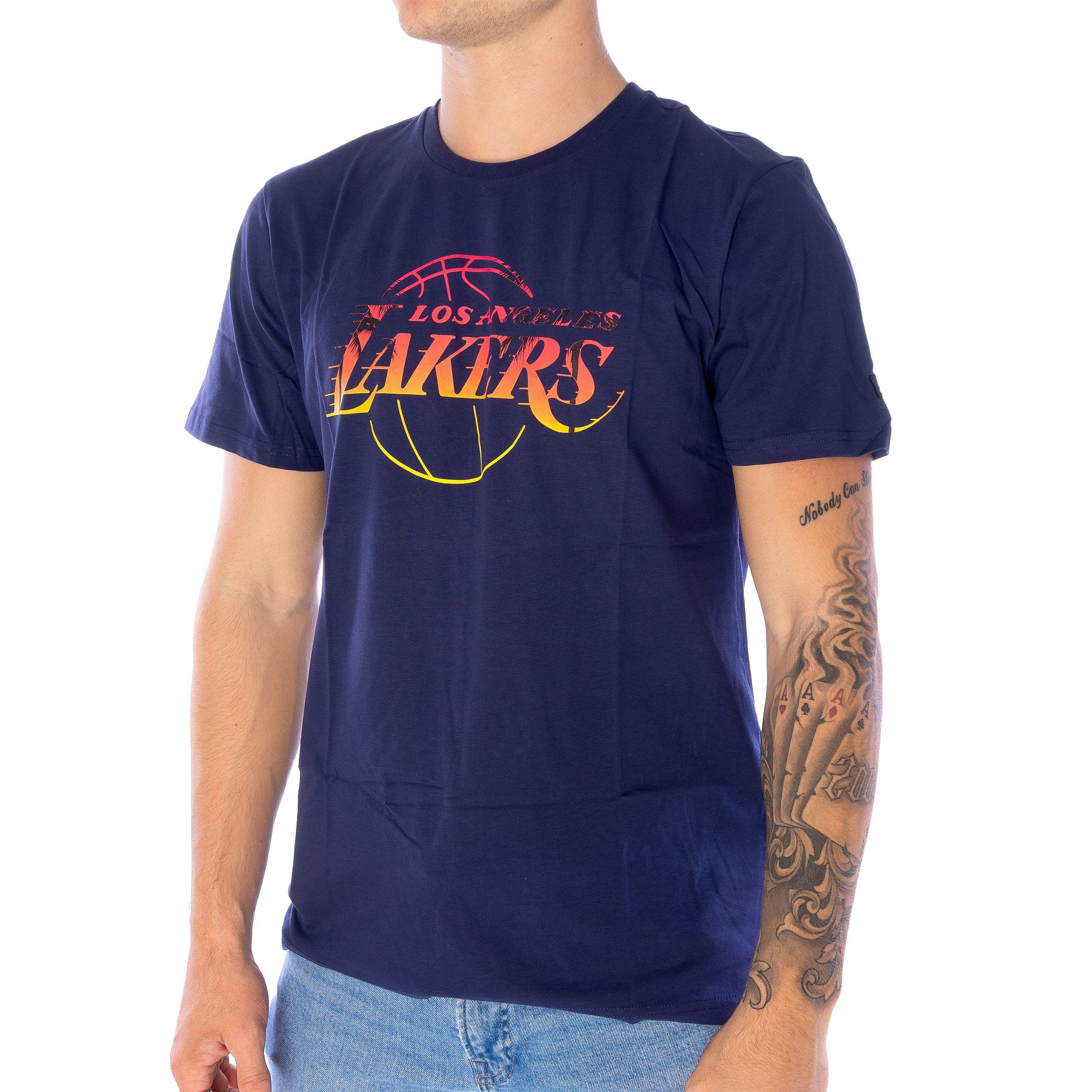 New T-Shirt Era Heat Angeles Lakers Los Era T-Shirt Coastel New