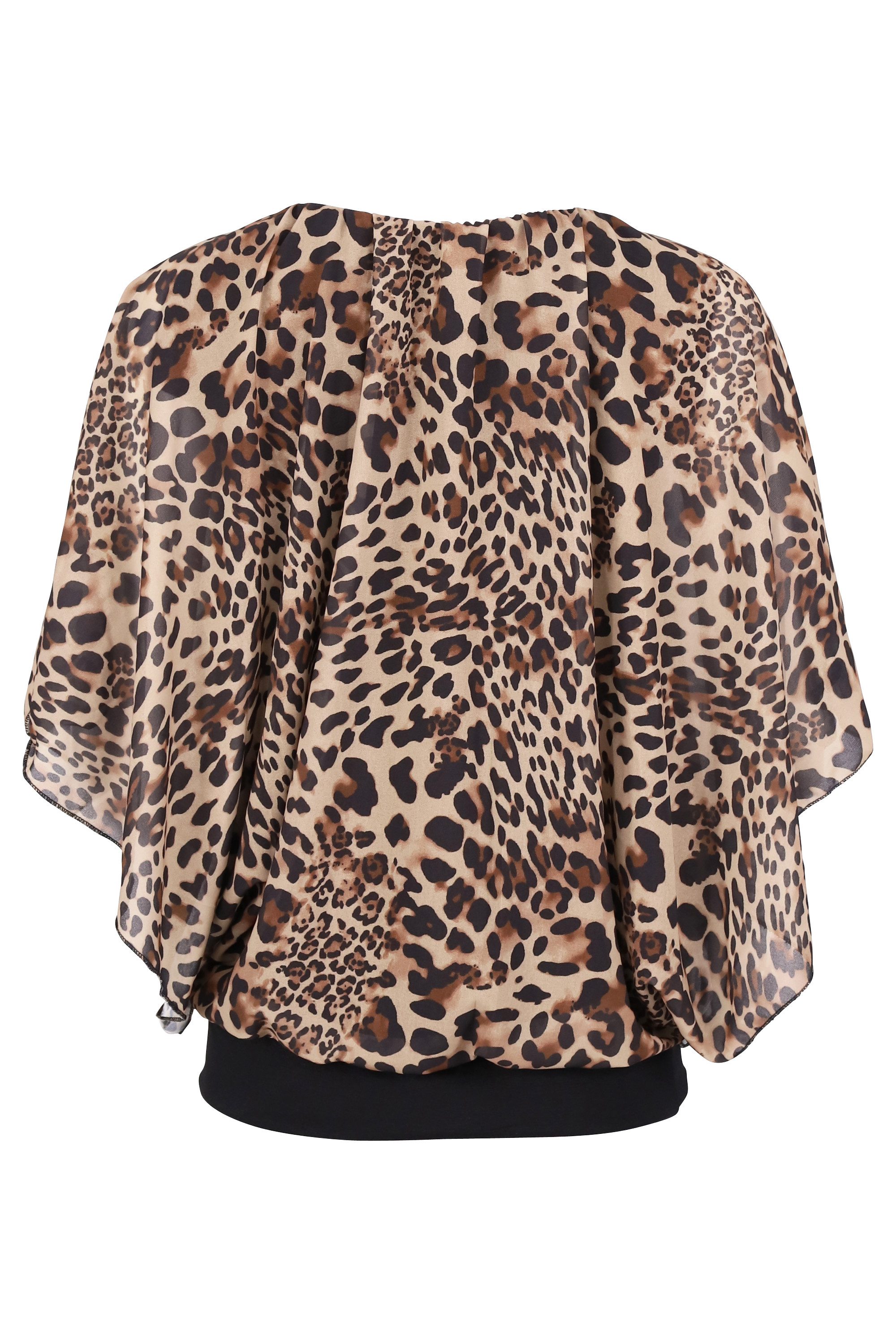 malito more than fashion Chiffonbluse malito Damen Bluse im Fledermaus Look günstig online kaufen
