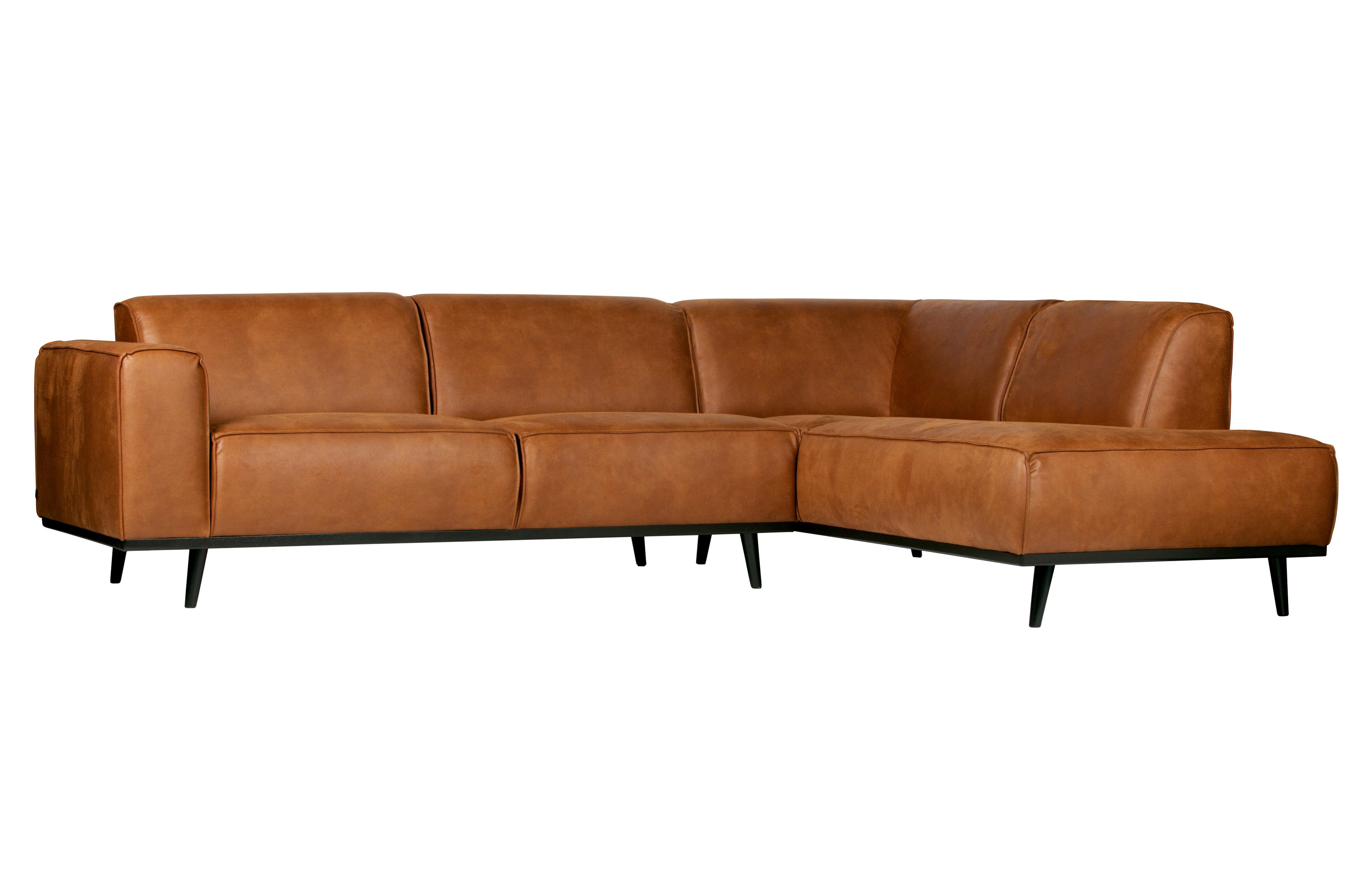 BePureHome Ecksofa Ecksofa Recycle Leder Statement Cognac Rechts 274 x 210