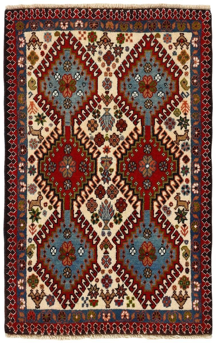 Orientteppich Yalameh 63x95 Handgeknüpfter Orientteppich / Perserteppich, Nain Trading, rechteckig, Höhe: 12 mm