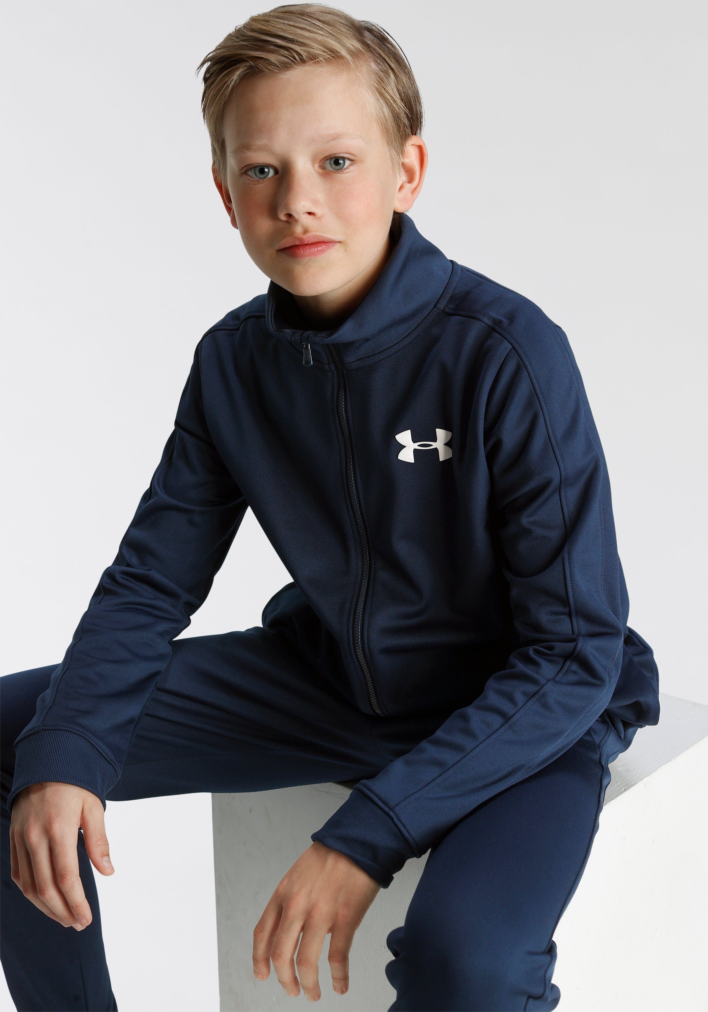 Under Armour® Trainingsanzug UA blau SUIT TRACK KNIT