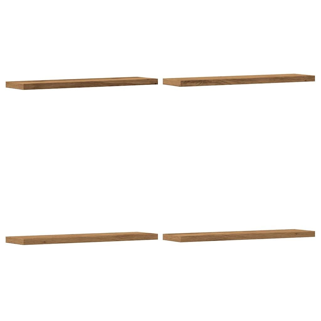 vidaXL Regal Wandregale 4 Stk. Artisan-Eiche 40x10x1,5 cm Holzwerkstoff, 4-tlg.