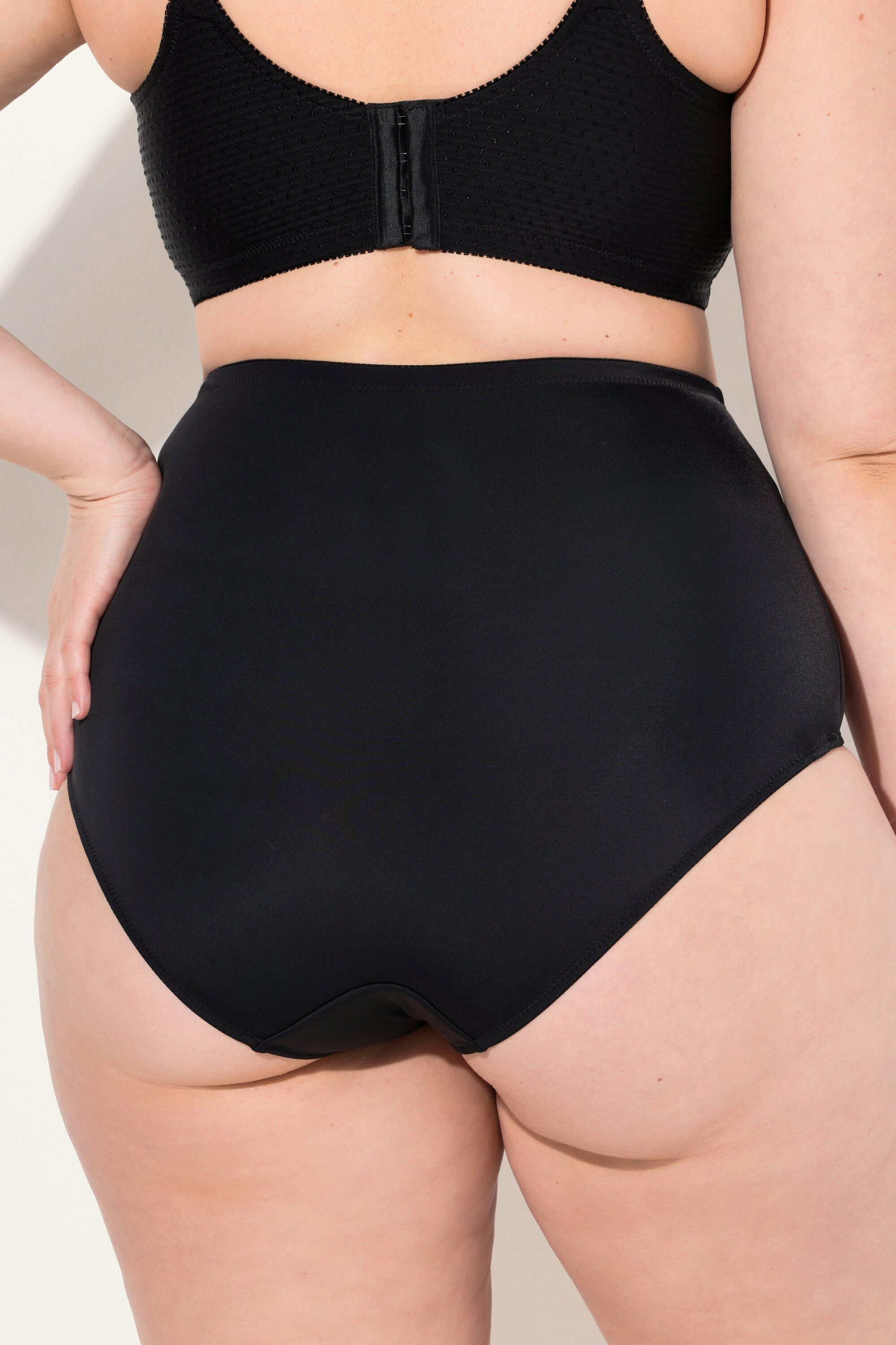 Ulla Popken Miederhose Miederhose High Waist Jacquard-Einsatz – Bild 3 von 4