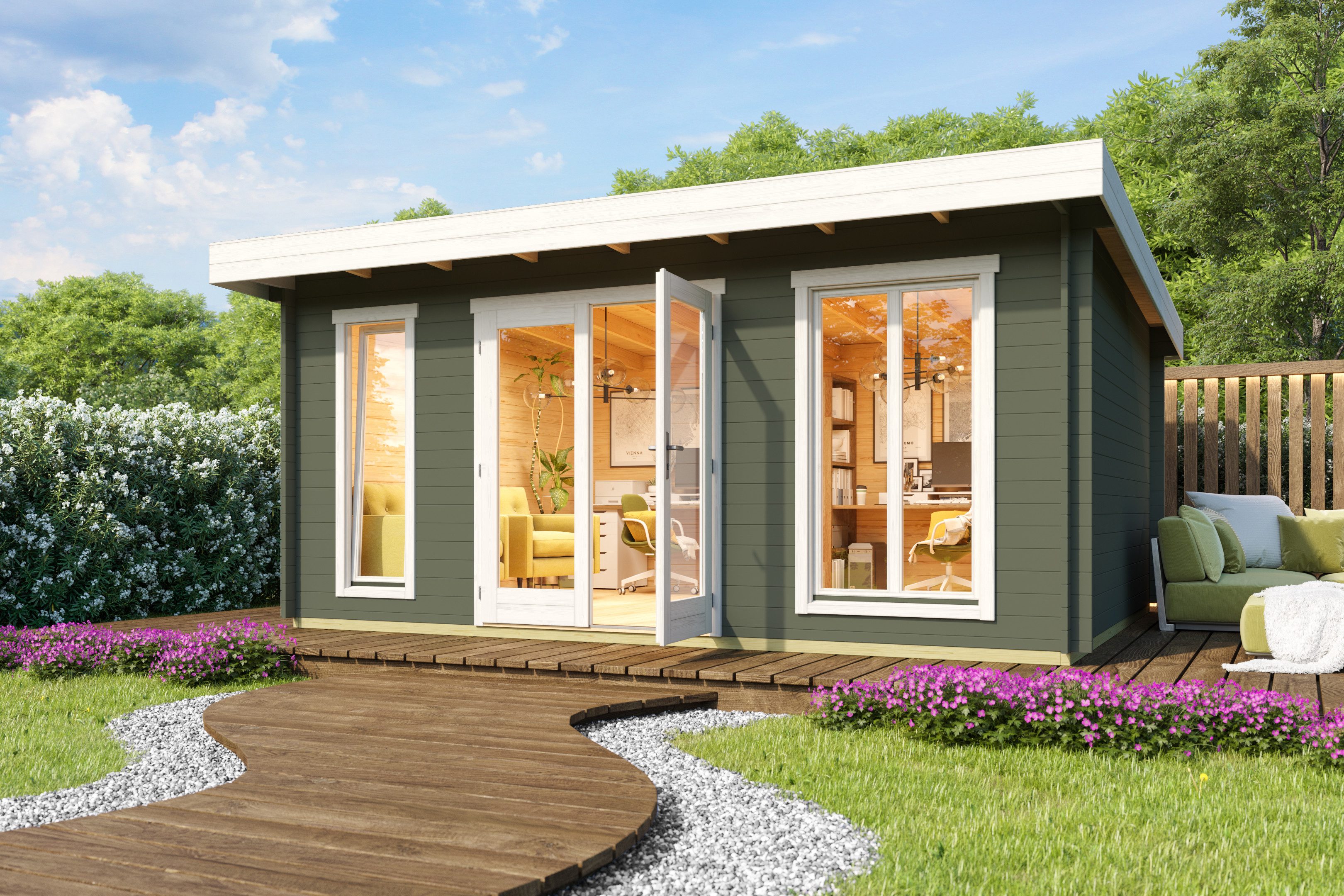 Nordic Holz Gartenhaus DORSET 3, BxT: 540x460 cm