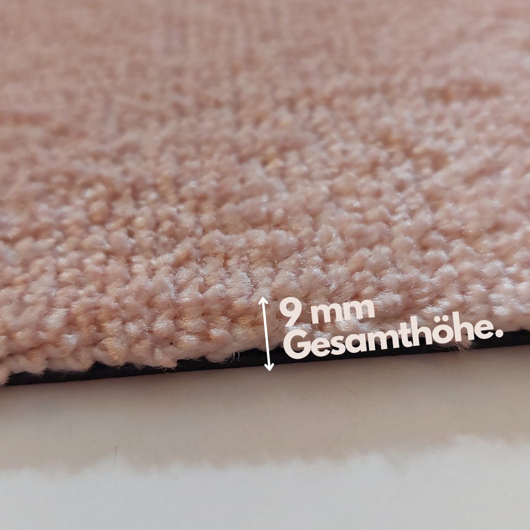 Mad about Mats Fußmatte Indoor Hello gestreift Print rutschfest, gelb grün beige, Höhe: 9 mm, bedruckter Türvorleger mit breiten Streifen und bunten Farben 50/7 – Bild 4 von 5