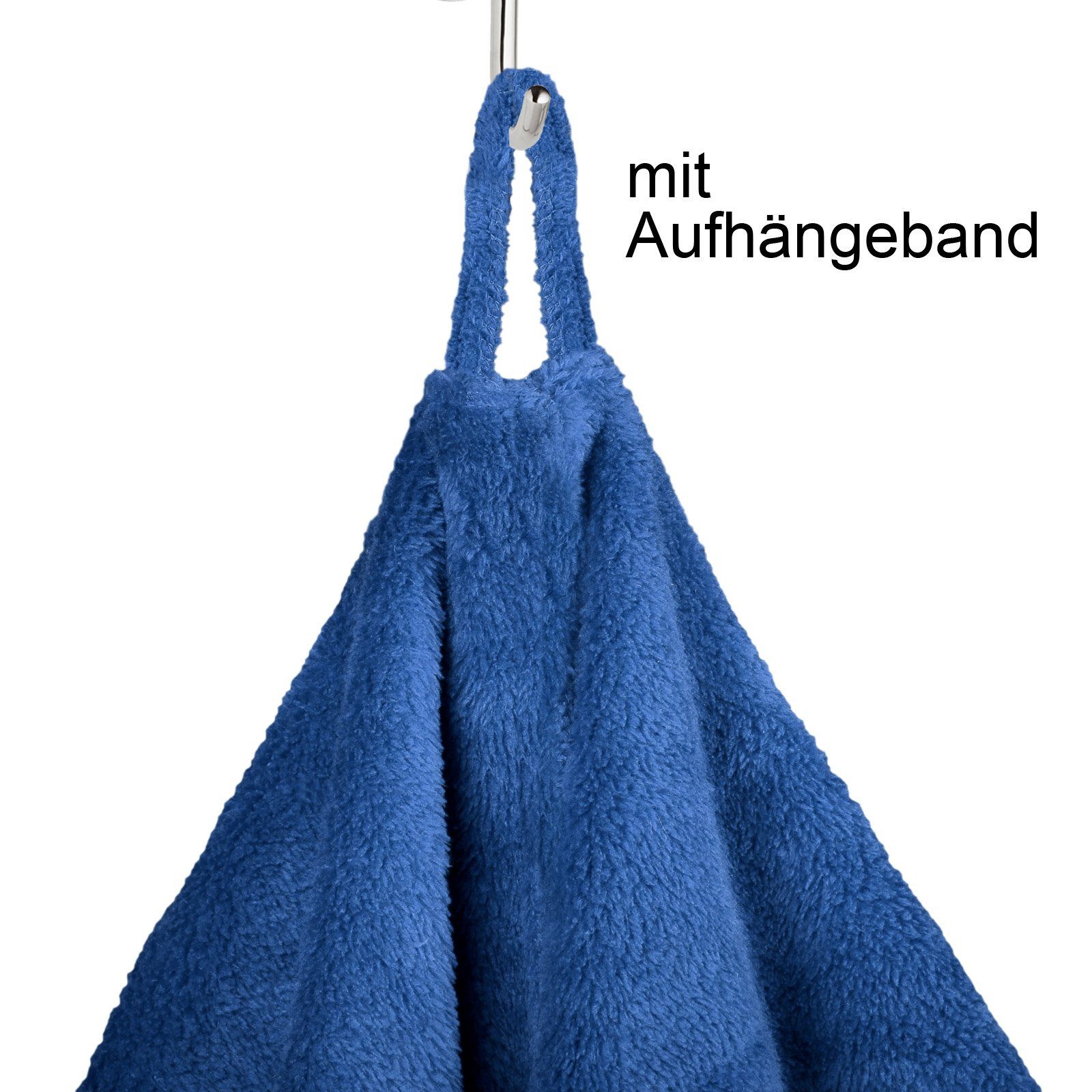 Gräfenstayn Unisex-Bademantel Kuschelfleece Bademantel Kapuze Flanell Fleece, S blau, warm & kuschelig, Waden bis Knöchellang, Fronttaschen, Gürtel, S-XXXL