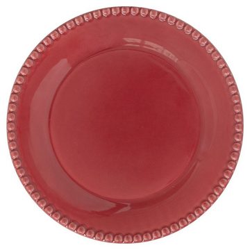 EasyLife Dessertteller Tiffany, Rot D:19cm Porzellan