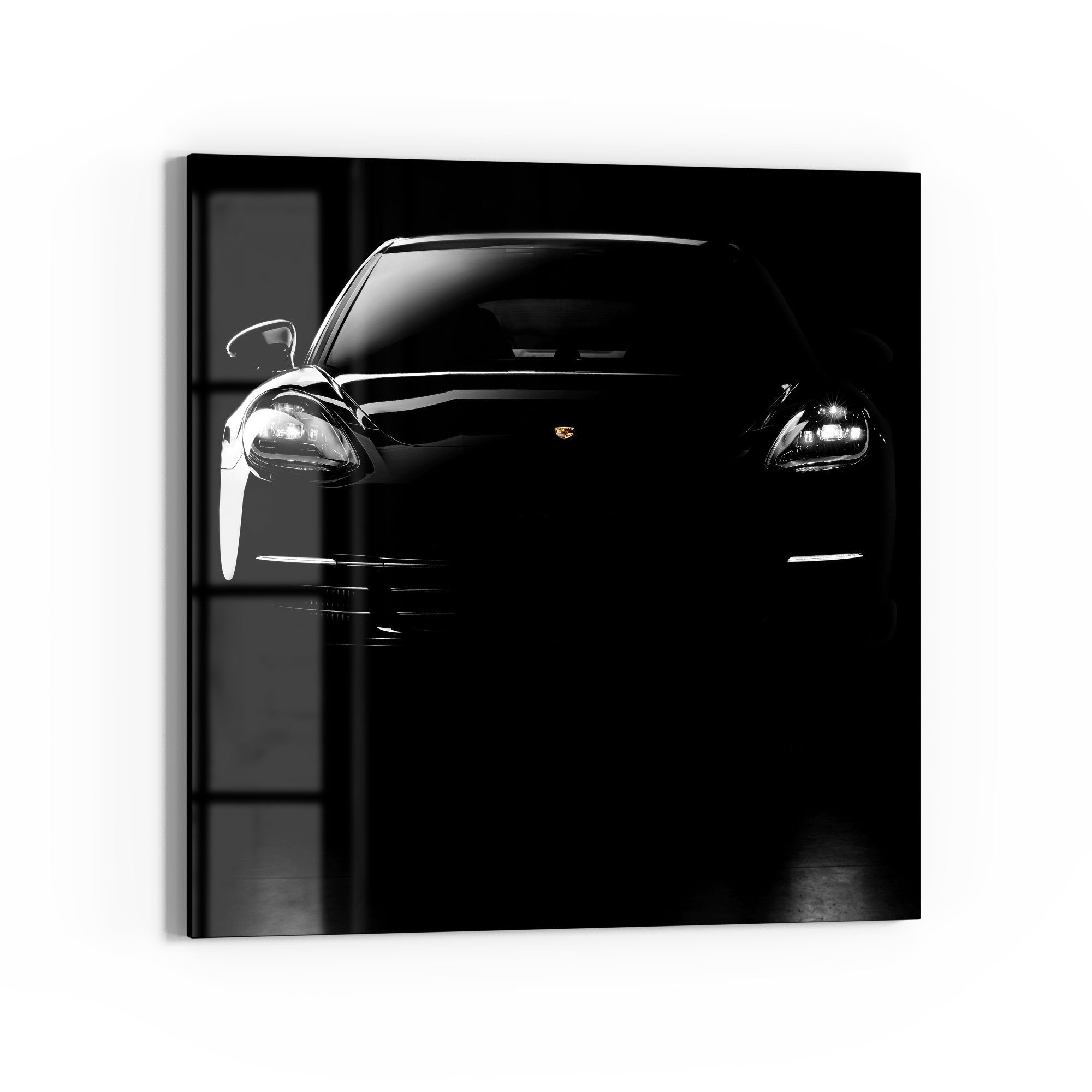 DEQORI Glasbild 'Porsche Panamera Front', 'Porsche günstig online kaufen