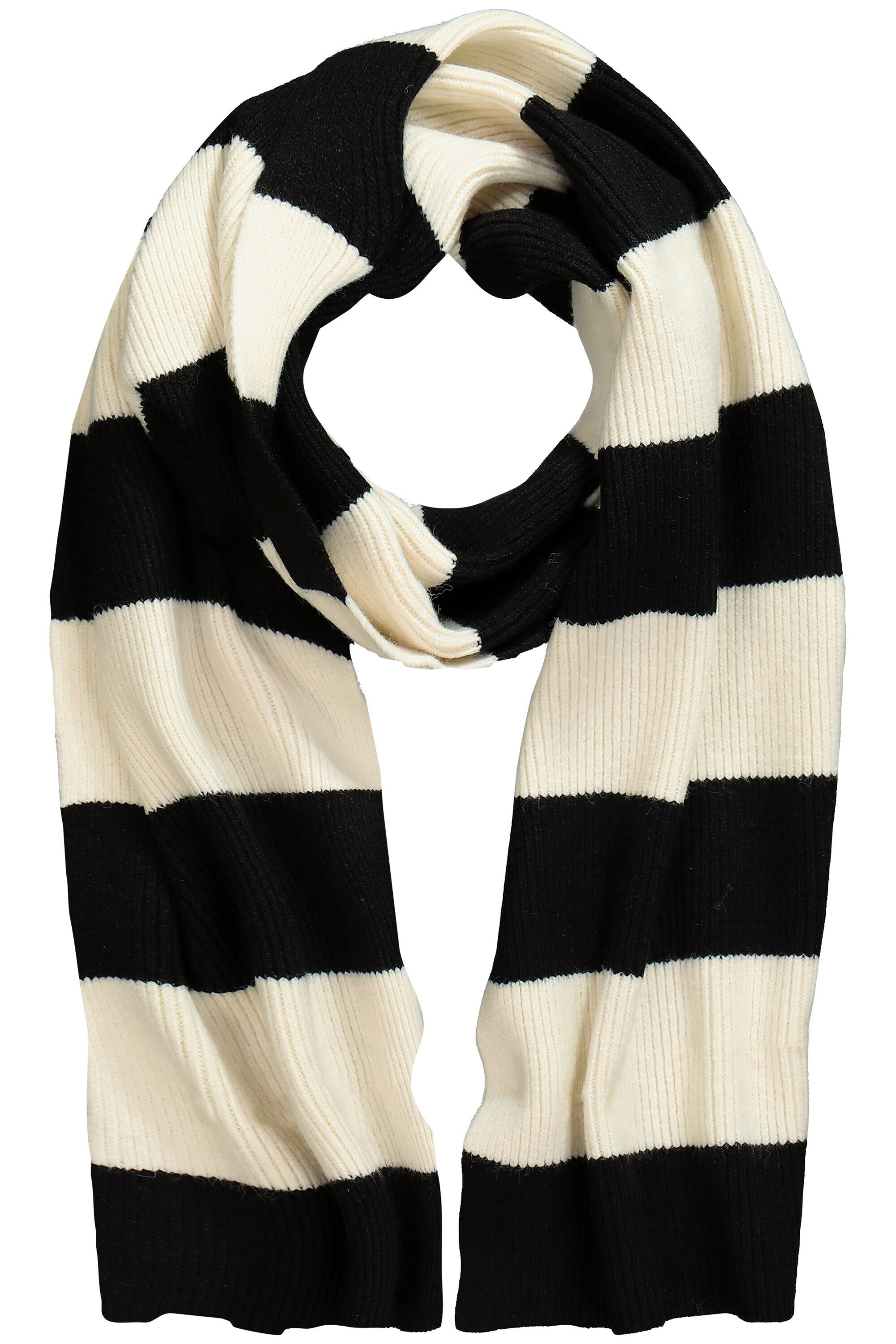 Ulla Popken Halstuch Schal Blockstreifen Rippstrick günstig online kaufen