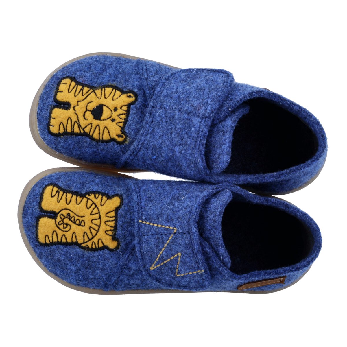 Richter Fun (Felt) Barfußschuh Hausschuh mit Tigermotiv, Größenschablone zum Download – Bild 3 von 5