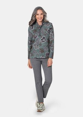 GOLDNER Print-Shirt Langarmshirt in Strickoptik