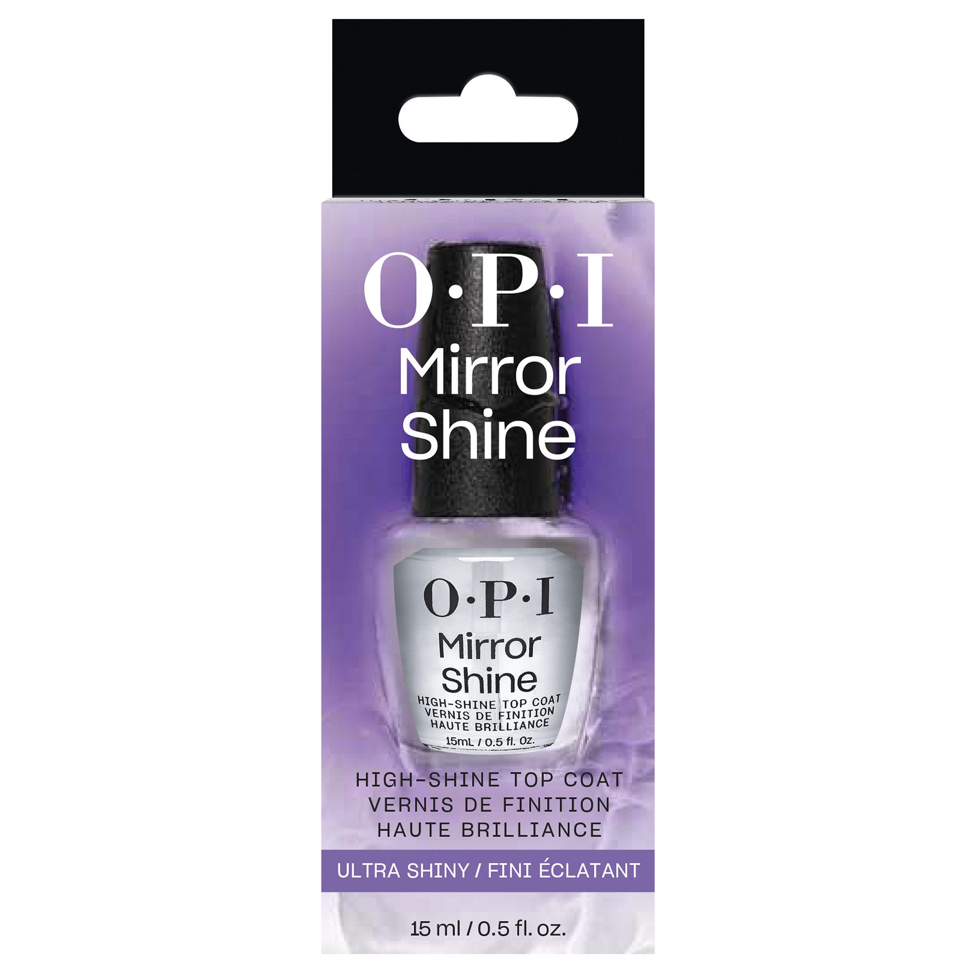 OPI Überlack Mirror Shine Top Coat, schützend, hochglänzendes Finish, splitterfrei, schnelltrocknend
