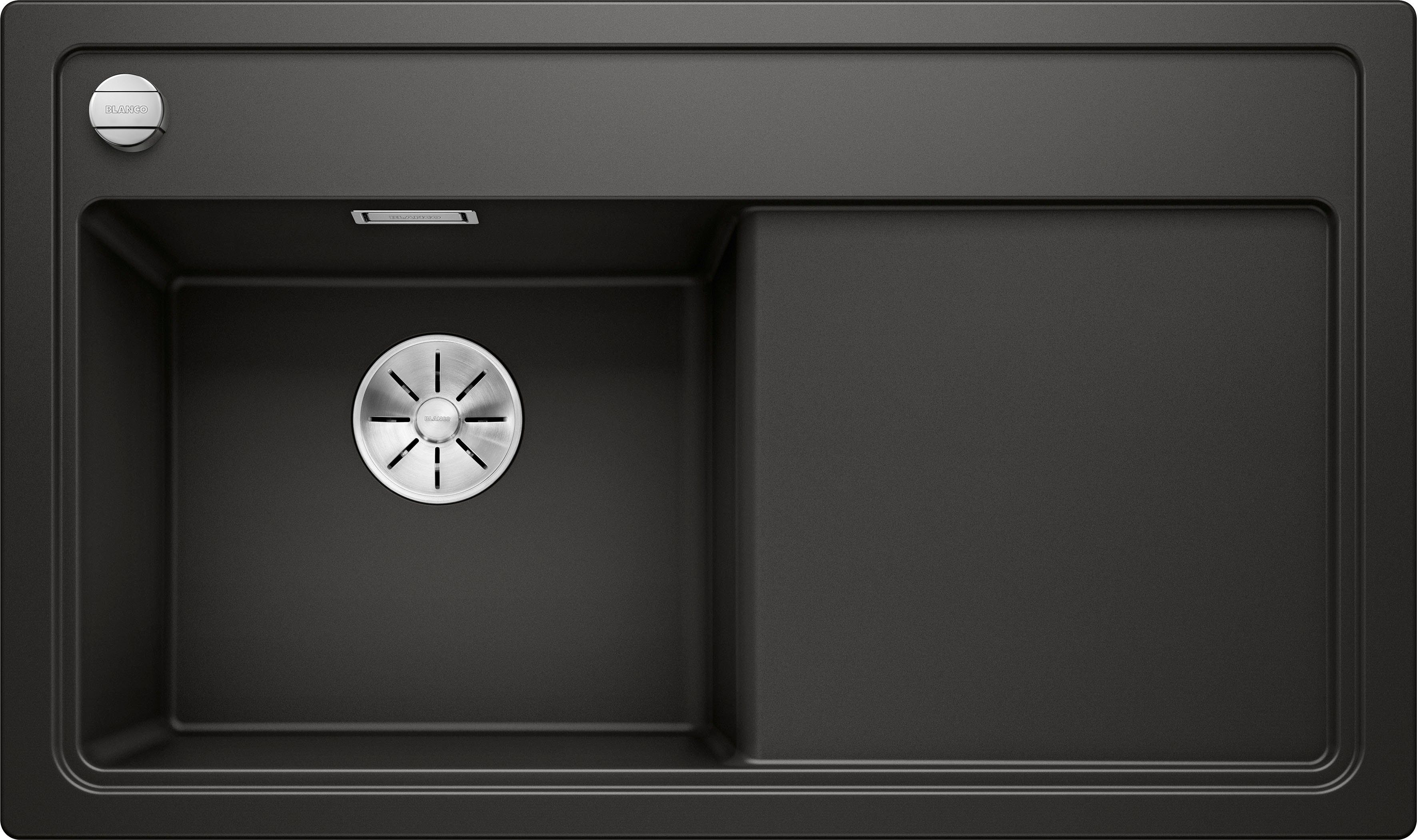 Blanco Küchenspüle ZENAR 45 S, rechteckig, 86/51 cm, (Set), Mit Ablauffernbedienung