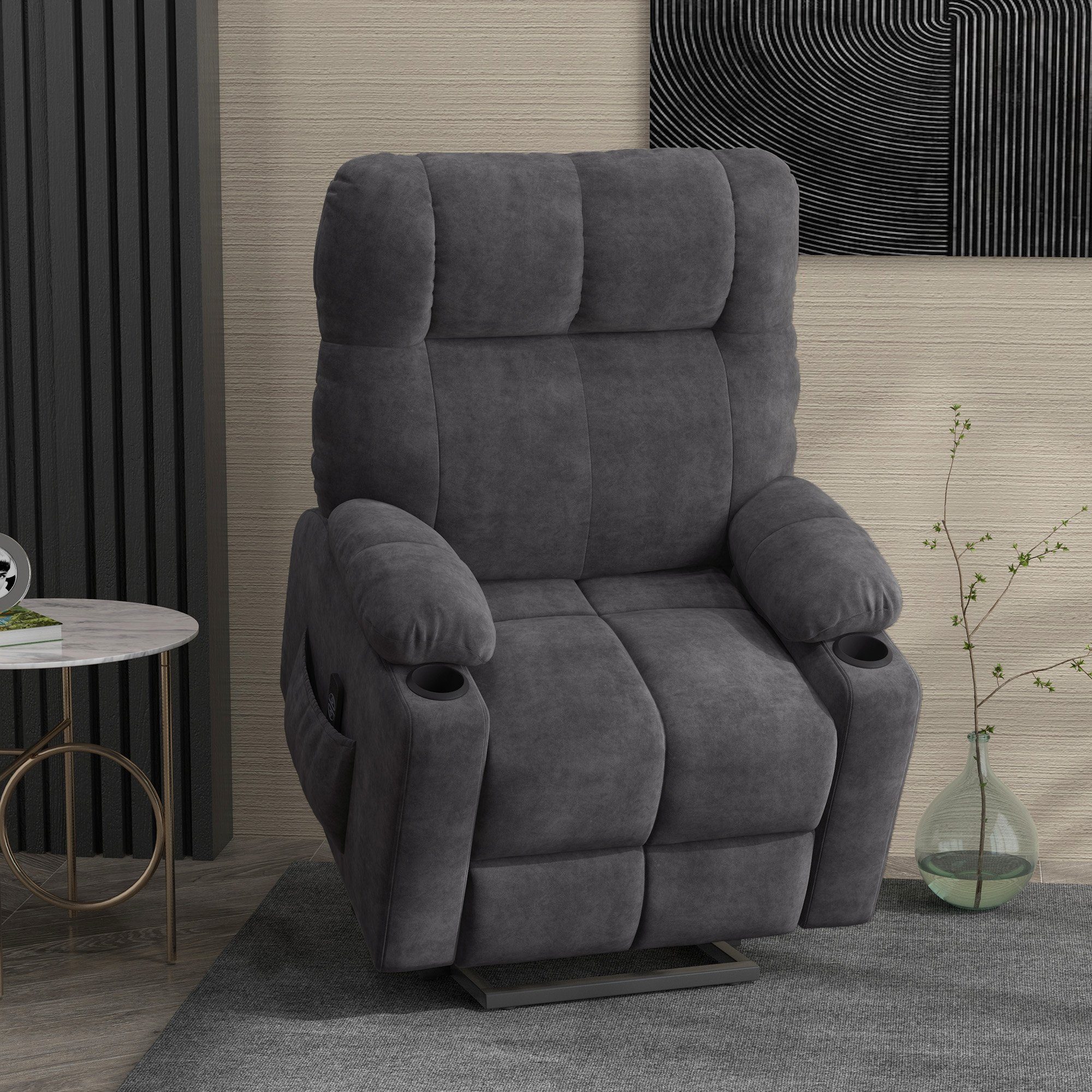 HOMCOM Massagesessel Sessel mit Aufstehhilfe, Elektrischer günstig online kaufen