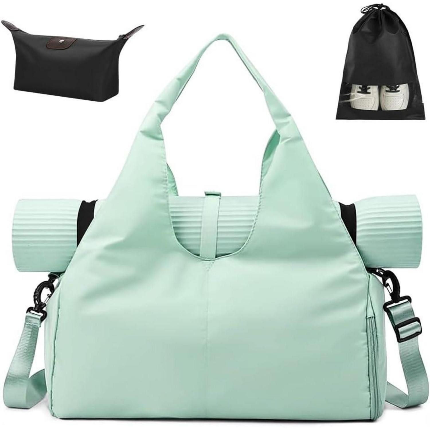 LuxusKollektion Sporttasche Sporttasche mit Schuhfach & Nassfach, Groß Gym Tasche für Damen und