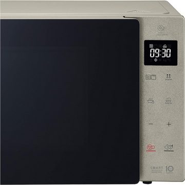 LG Electronics Mikrowelle MH6535NBS mit Grill, Mikrowelle, 25,00 l, Smart Inverter Technologie 32 Automatikprogramme Digitaldisplay