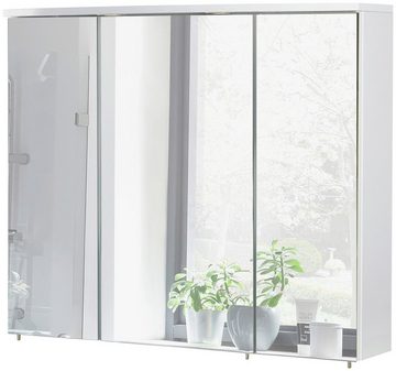 Schildmeyer Spiegelschrank Verona Breite 90 cm, 3-türig, 2 LED-Einbaustrahler, Schalter-/Steckdosenbox