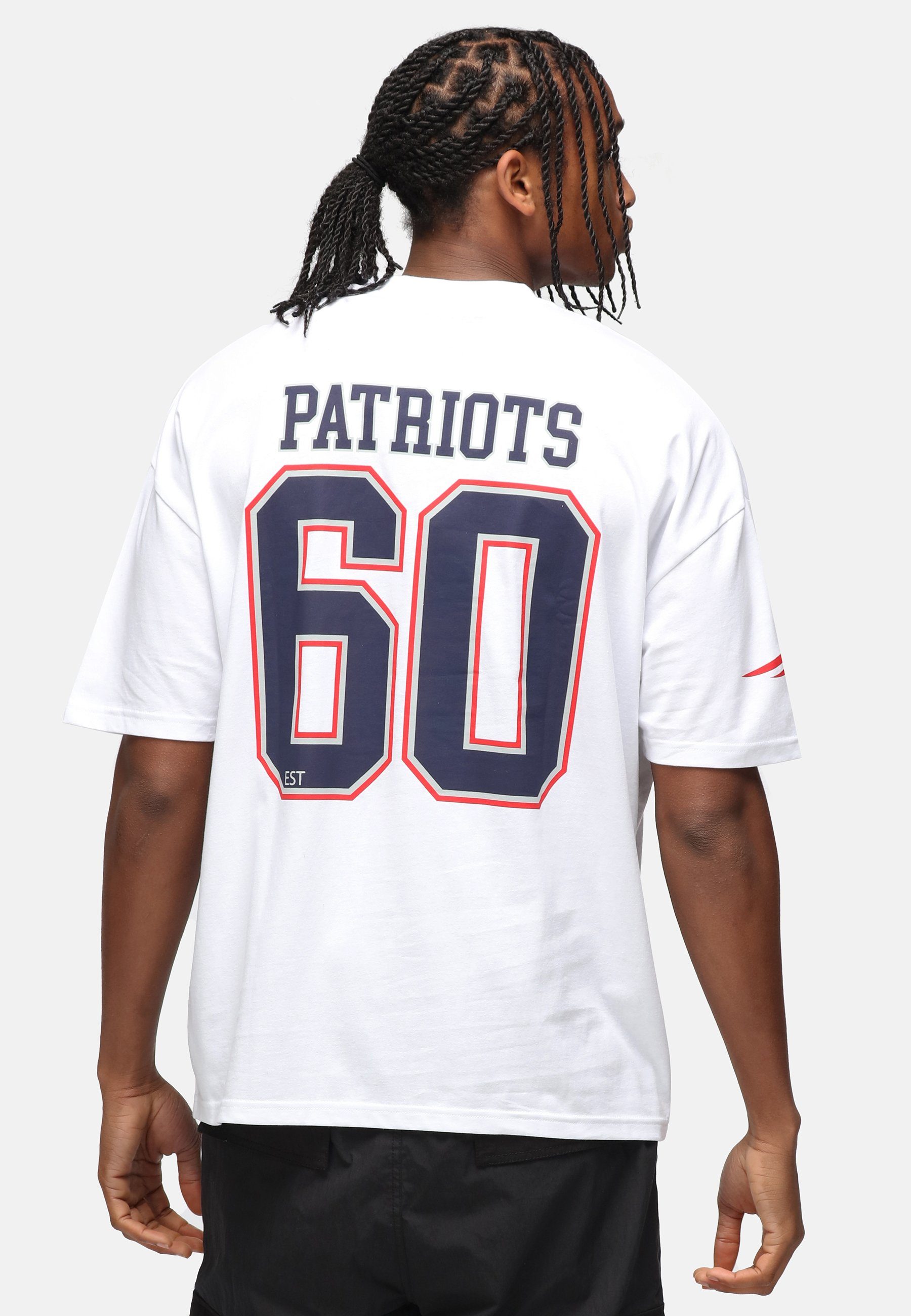 Recovered T-Shirt NFL Patriots 20 Bio-Baumwolle Oversized zertifizierte GOTS