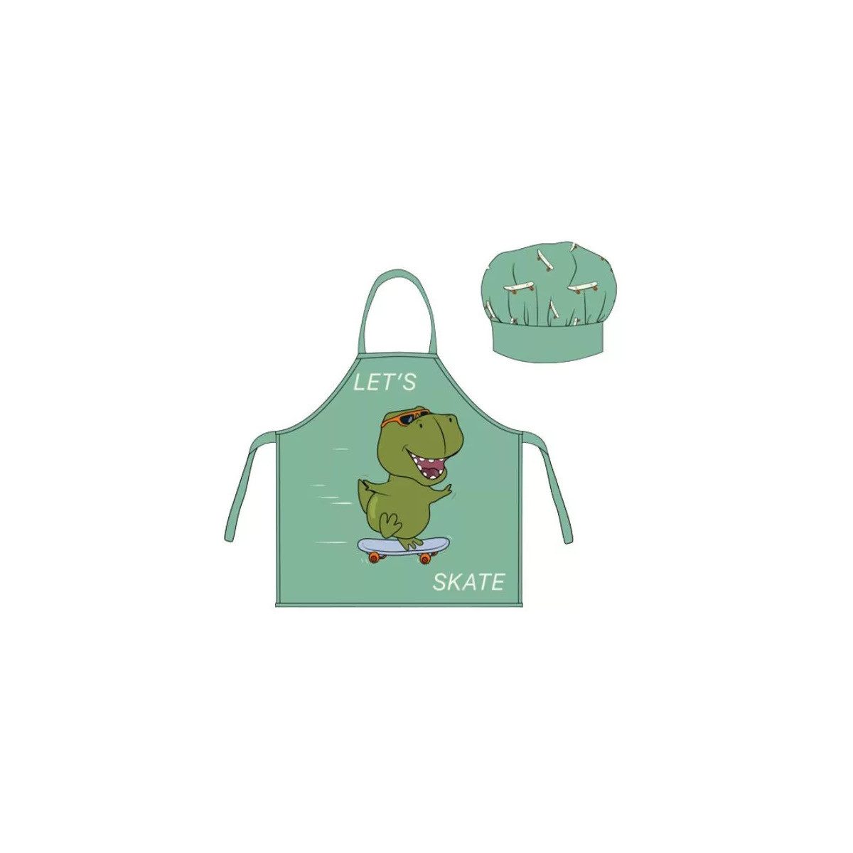 BrandMac Kochschürze Krokodil Unisex Kinder, (2-tlg)