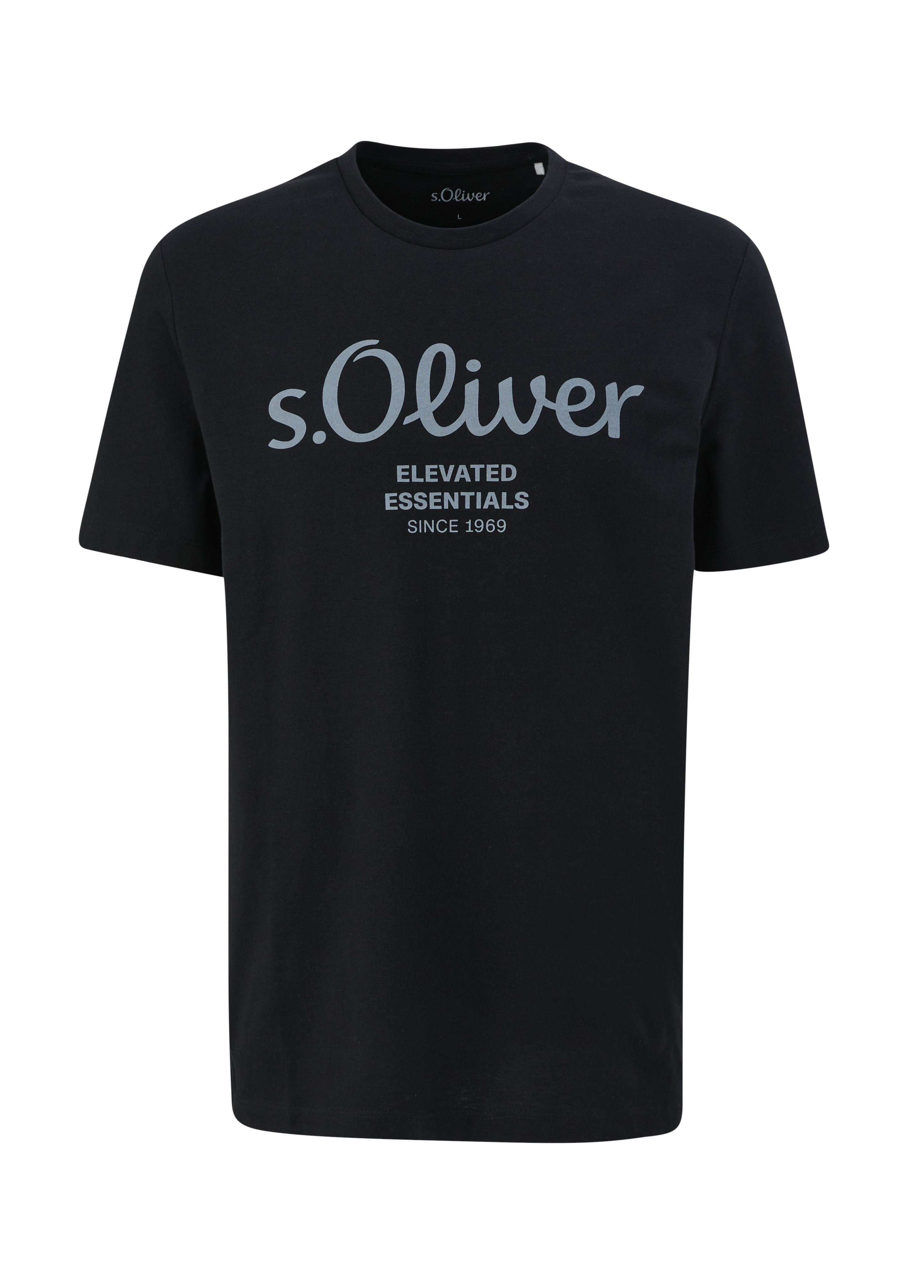 sportiven Look T-Shirt black s.Oliver im