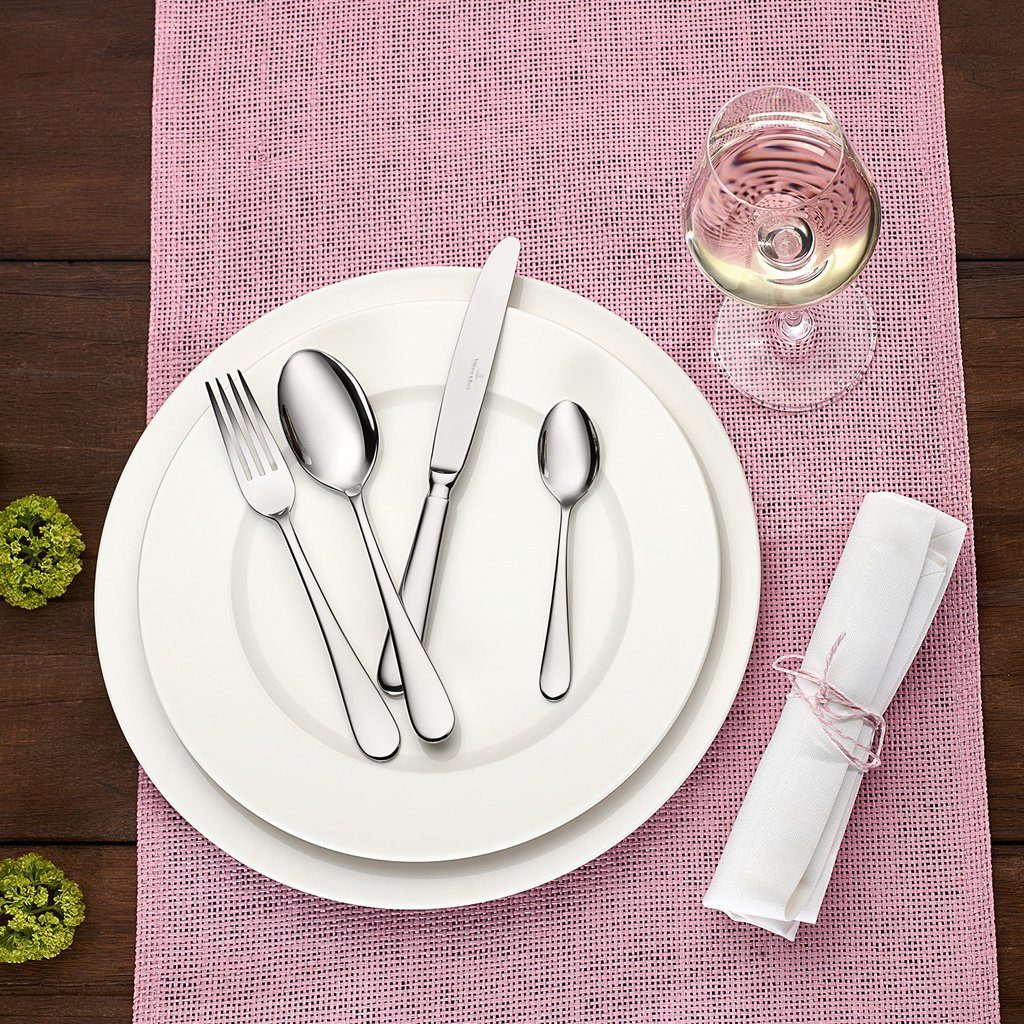Villeroy & Boch Besteck-Set Oscar Tafelbesteck 24tlg. 44x28x5cm (24-tlg), 6 Personen, Edelstahl, Edelstahl, 24 Stck, spülmaschinenfest