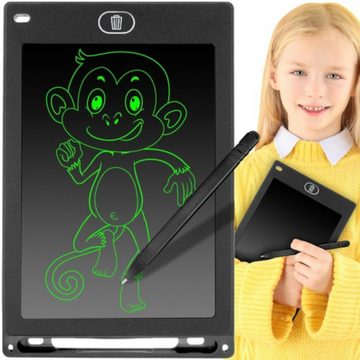 ISO TRADE Lernspielzeug Zeichentablett 8,5 Zoll (Schreiben lernen Kreativ, 1-St., Zeichnen und Schreiben Schwarz), Digitale LCD-Tabelle 8.5 Zoll