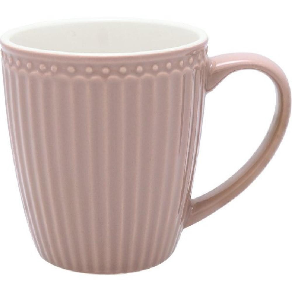 Greengate Becher Alice Becher mit Henkel hazelnut brown 0,4 l, Steingut