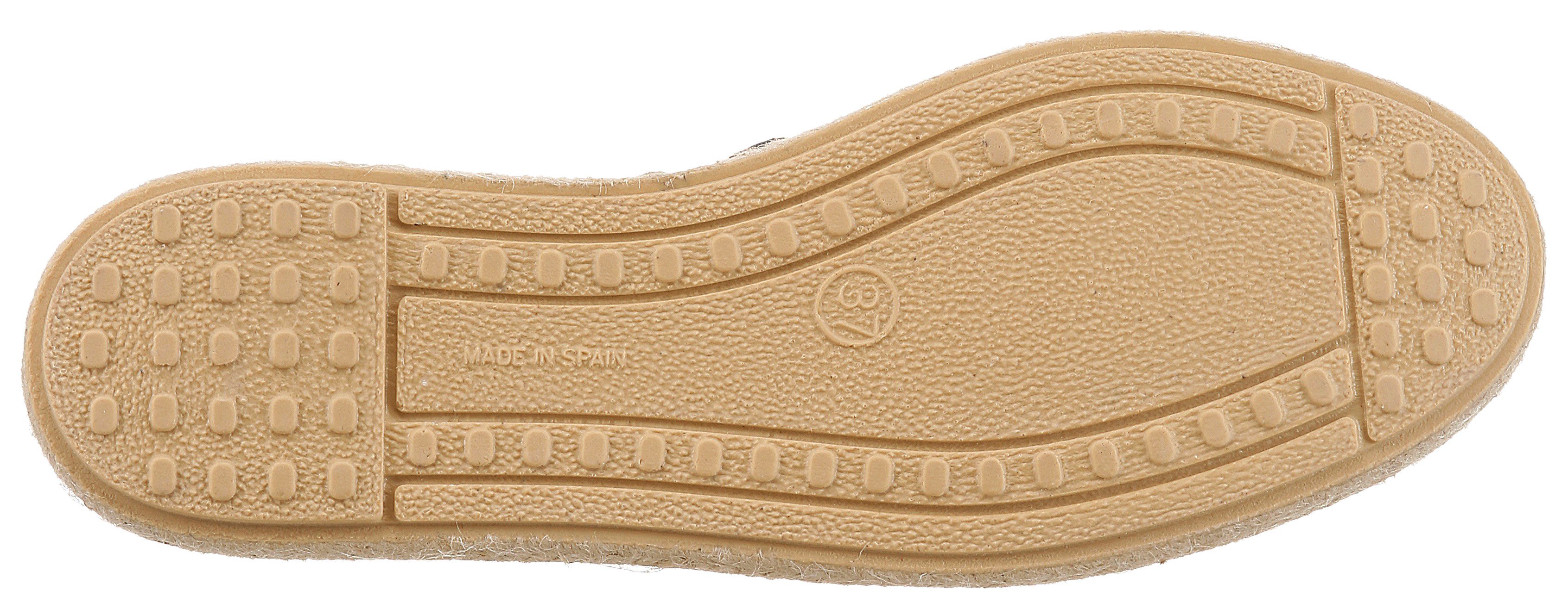 VERBENAS Espadrille Strandschuh, Sommerschuh, Loafer im trendigen Animal-Look