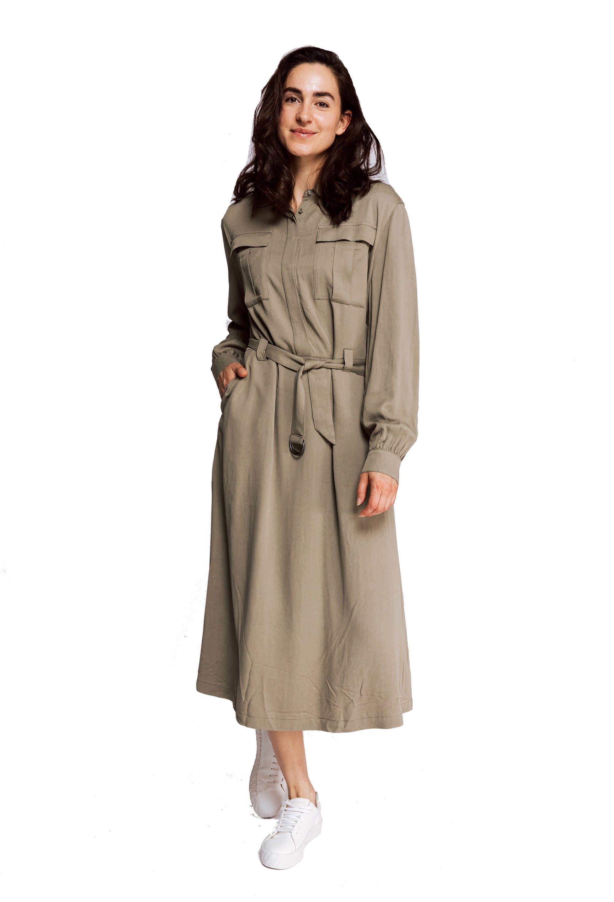 Zhrill Blusenkleid Blusenkleid AHRI Olive (0-tlg)