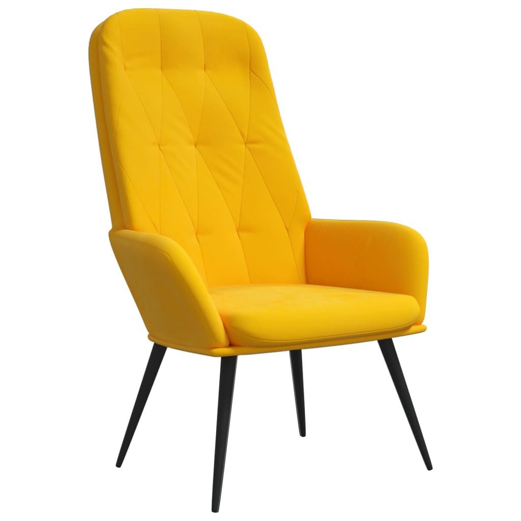 vidaXL Relaxsessel, Relaxsessel Senfgelb Samt