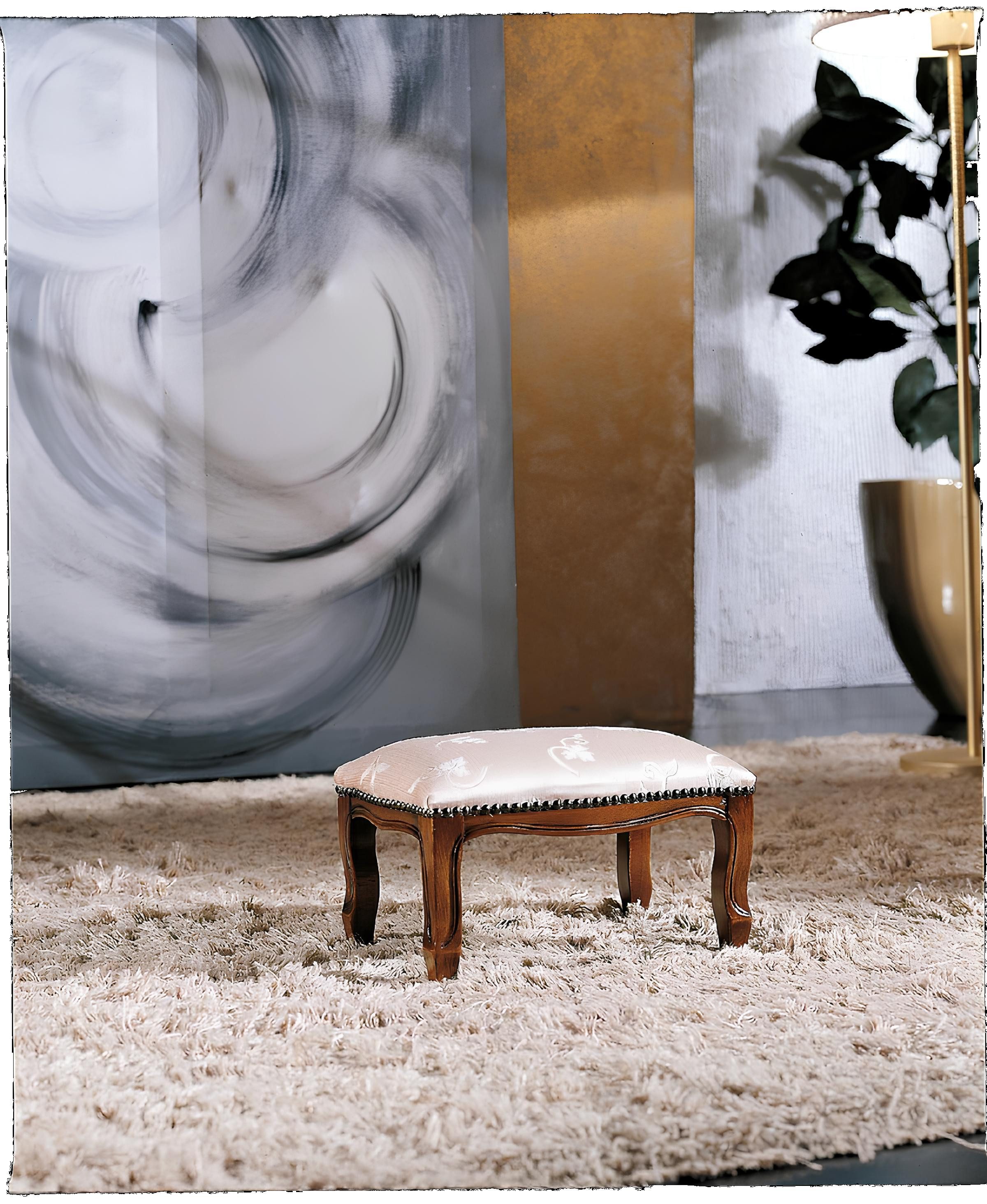 Xlmoebel Hocker Polsterhocker mit gepolstertem Sitz für modernes Wohnzimmerdesign (1 St., Hocker), Hergestellt in Europa