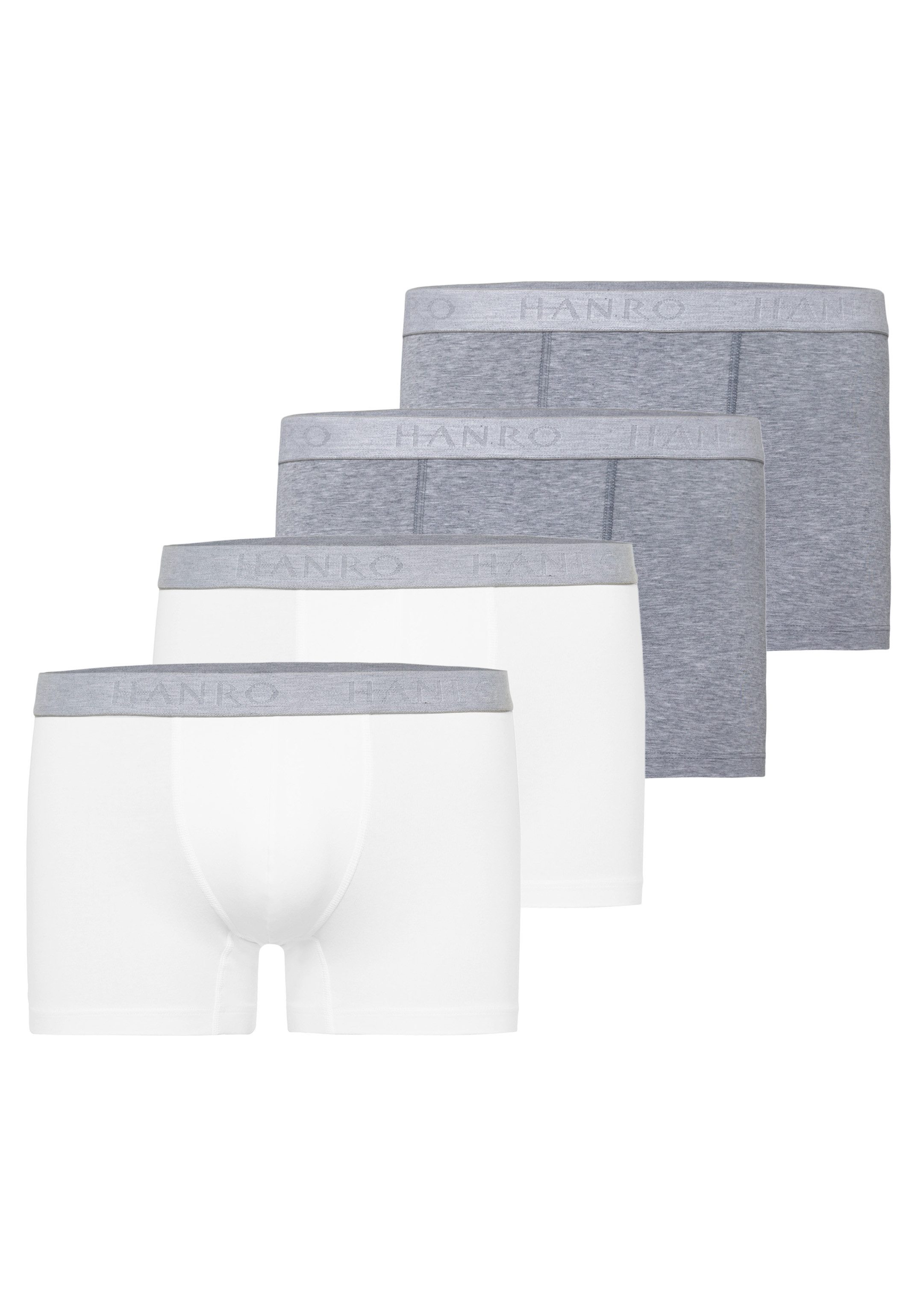 Hanro Retro Boxer 4er Pack Cotton Essentials (Spar-Set, 4-St) Retro Short / Pant - Baumwolle - ohne Eingriff