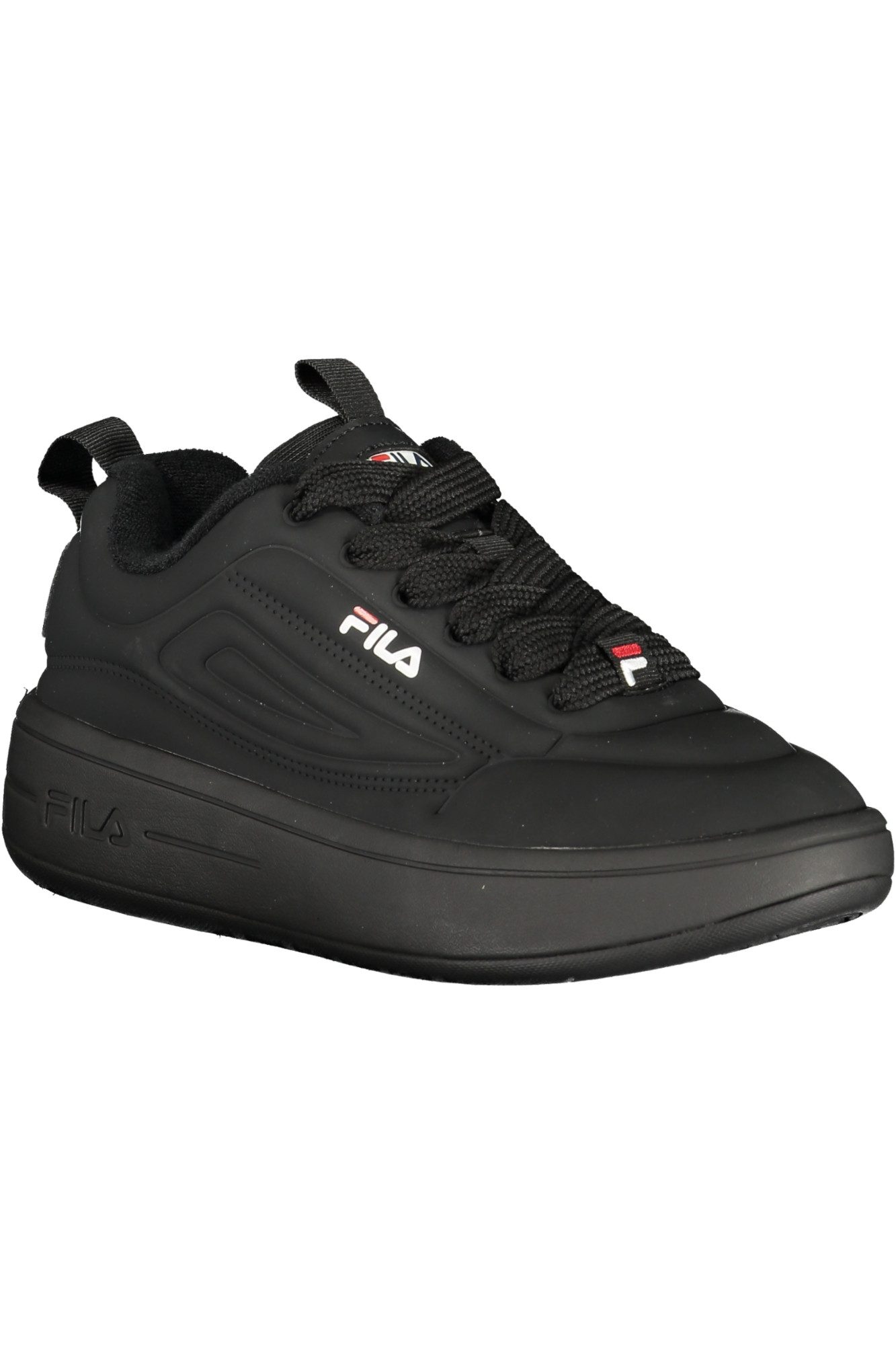 Fila Sneaker Damen Sportschuh Schwarz mit Stickerei und