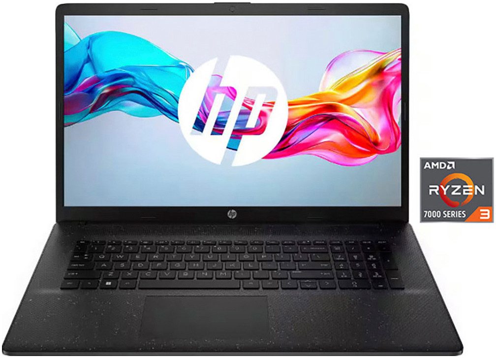 HP 17-cp AMD Notebook (43,9 cm/17,3 Zoll, AMD Ryzen 3 7320U, Radeon Graphics, 512 GB SSD)