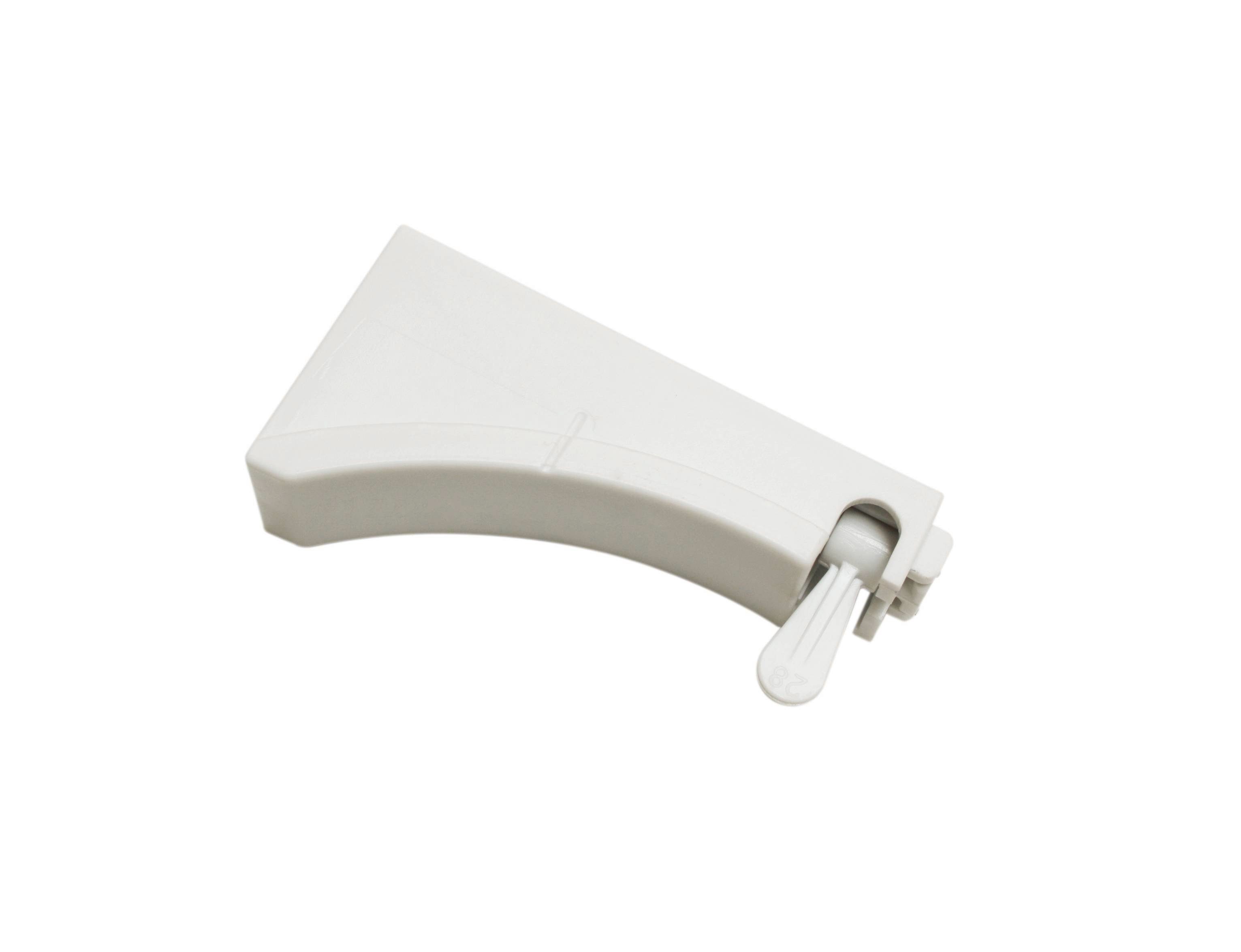 Gardinia Wandträger Für Flächenvorhang, Weiß – Mit Metallmontageplatte, Abstand 3–7 Cm, Für 3/5-läufige Schienen