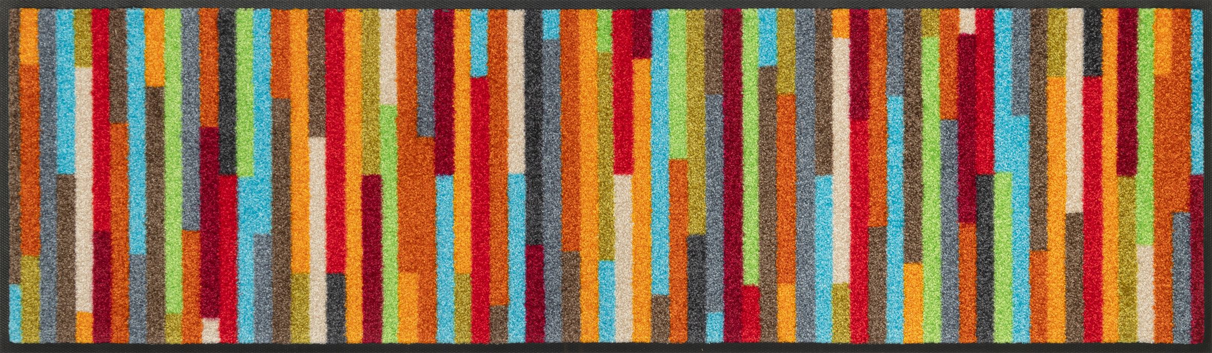 wash+dry by Kleen-Tex Läufer Mikado Stripes, rechteckig, Höhe: 7 mm, Schmutzfangläufer, modernes Streifen Design, rutschhemmend, waschbar