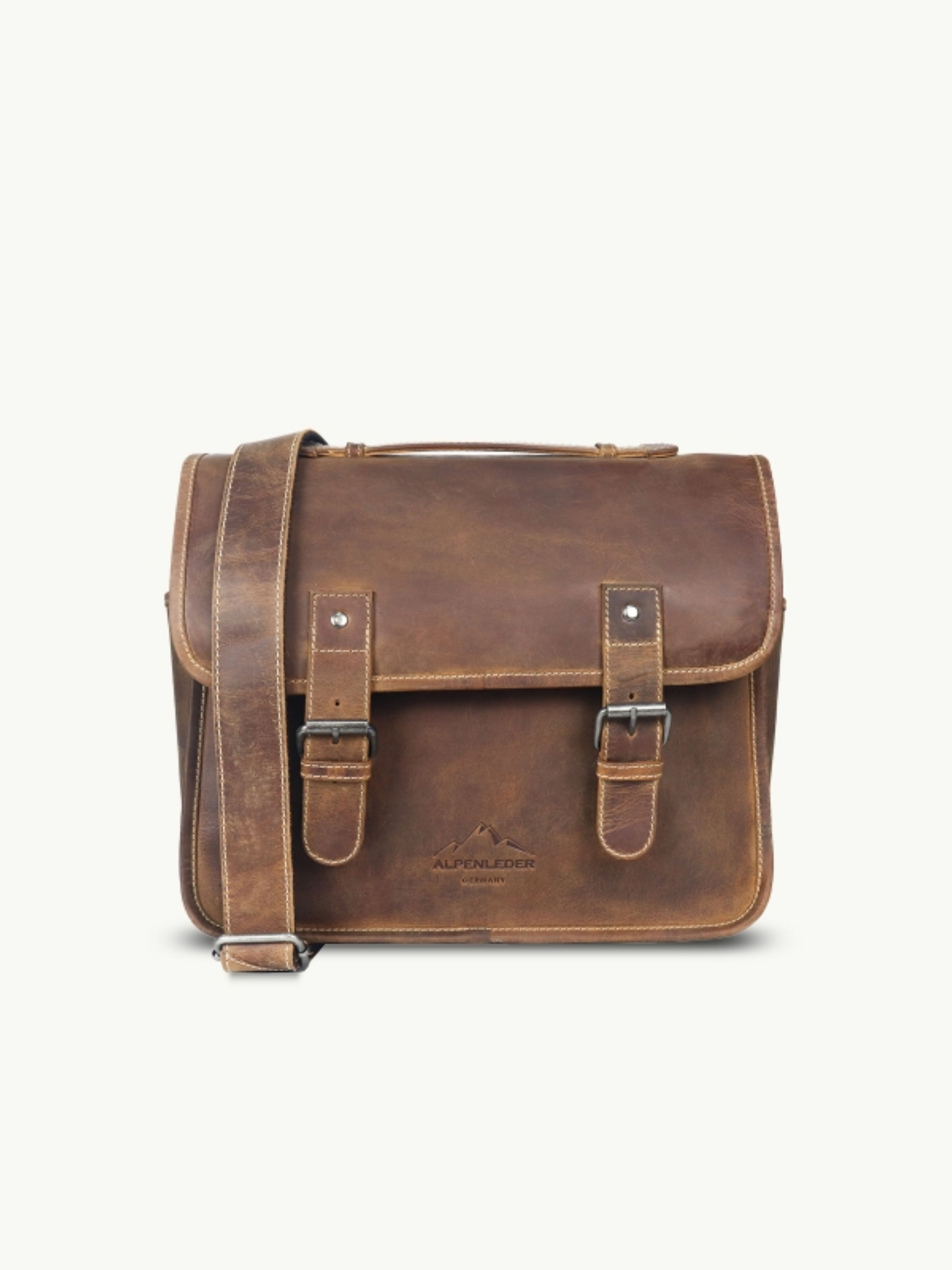 Scippis Messenger Bag Messenger Bag TOURER – Robuste Leder-Umhängetasche für Reise & Alltag